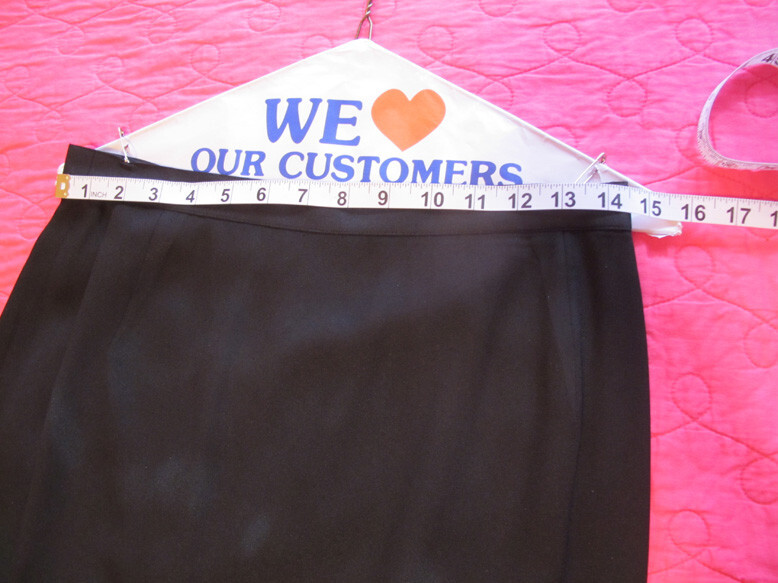 Louis Feraud Vintage 80s Silk Suit~Black White Top + Black skirt~Women 10~FREE H
