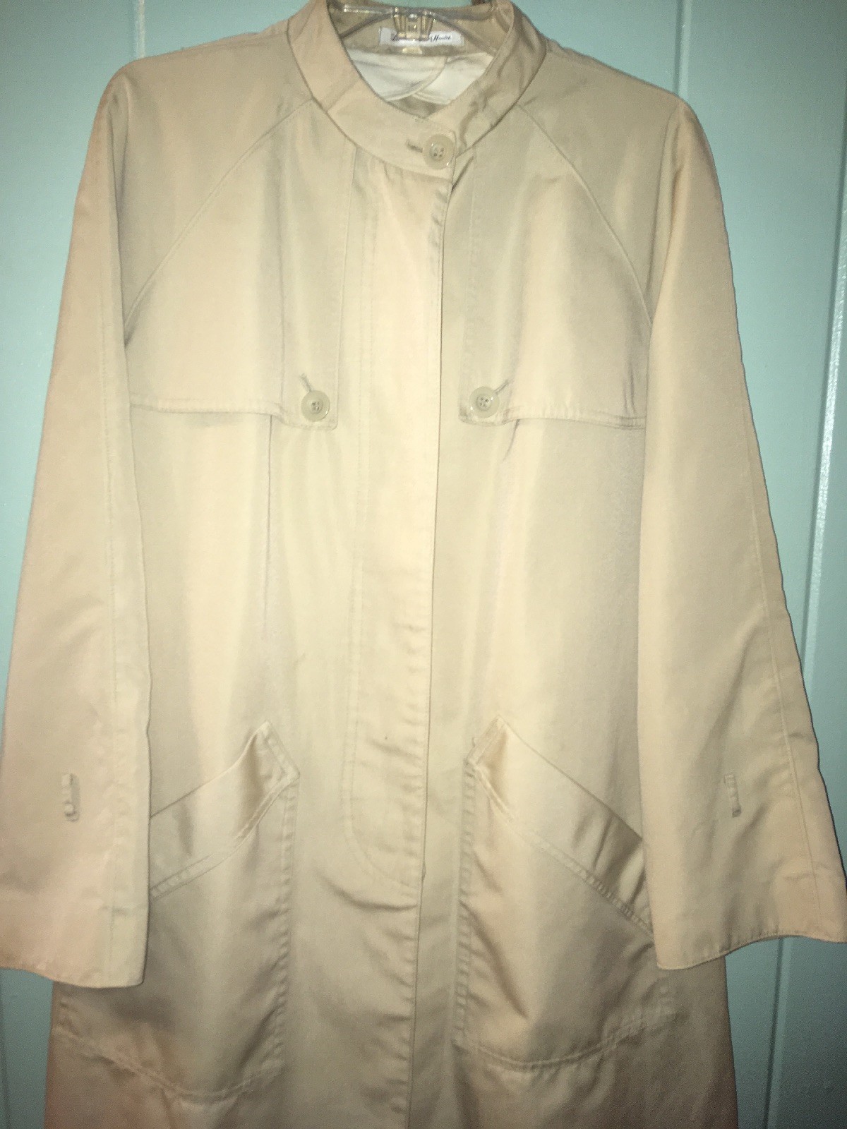Misty Harbor Women’s All Weather Trench Coat Size 16Regular Khaki Vintage