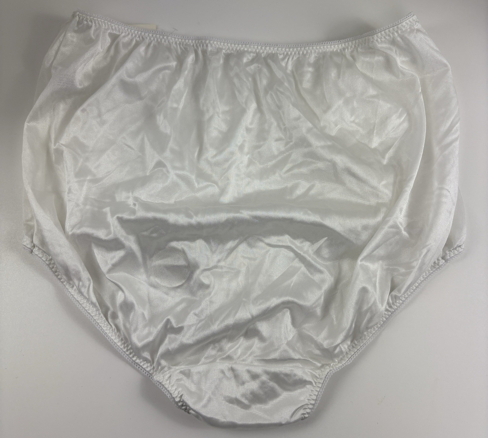VTG Granny Panties Semi-Sheer Lot of 2 Nylon Full Figure Sz 10 Cotton Gusset NWT