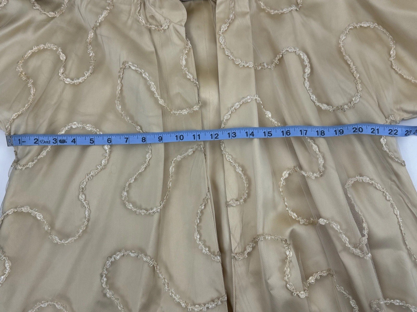 Vintage 1960s Fazzi By Howard Norm Gold Mesh Satin Swing Coat Overcoat RARE