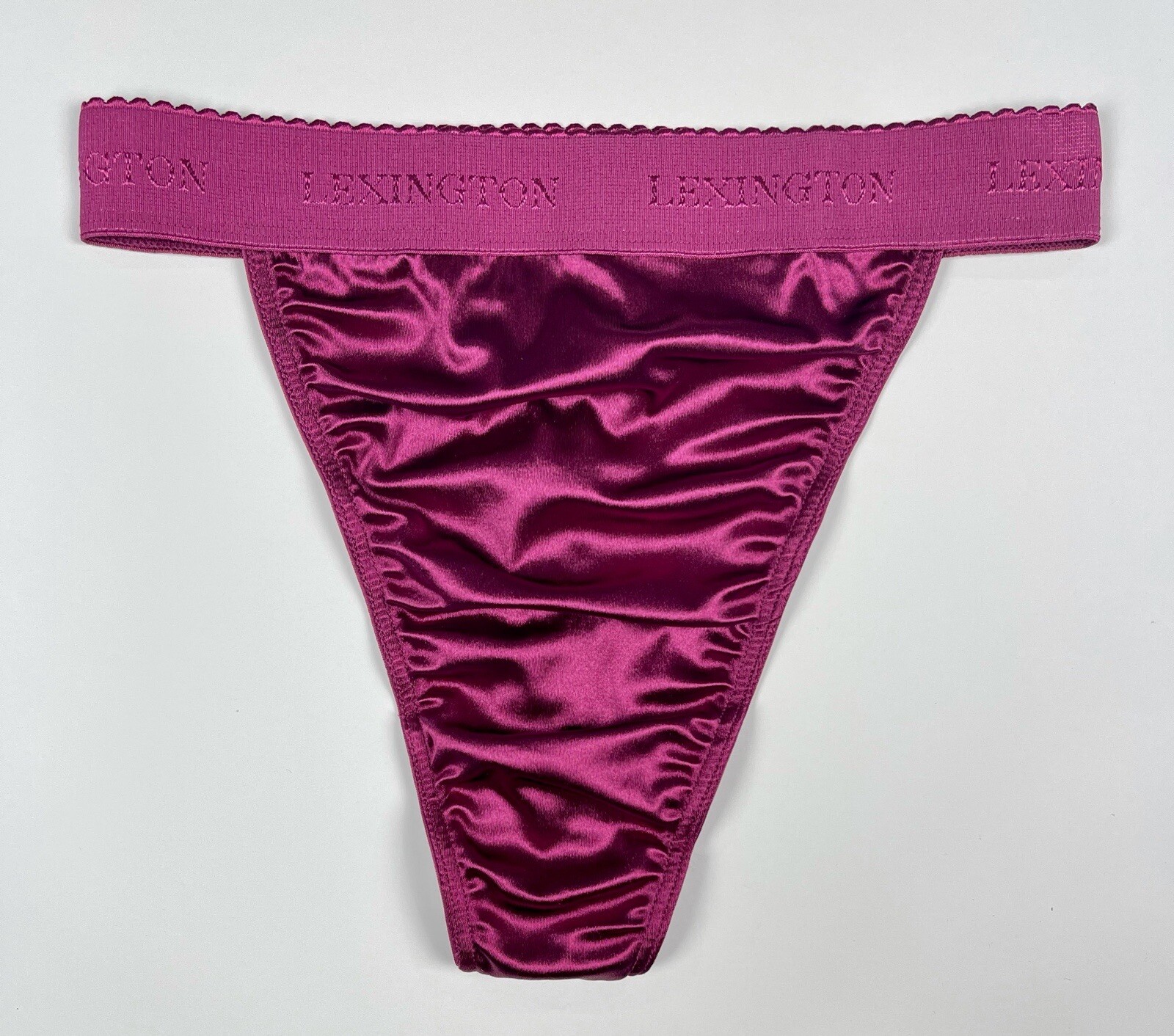 Second Skin Satin Rio Thong · Burgundy · 2XL/9