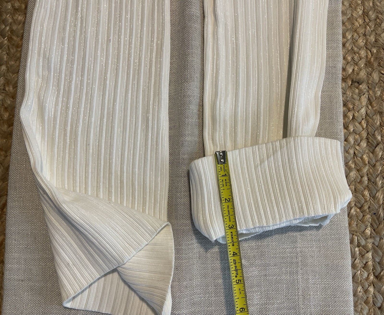 VTG Gianni Versace Couture 90s White Silver 2 Pc Silk Suit IT 40 XS Greek Key