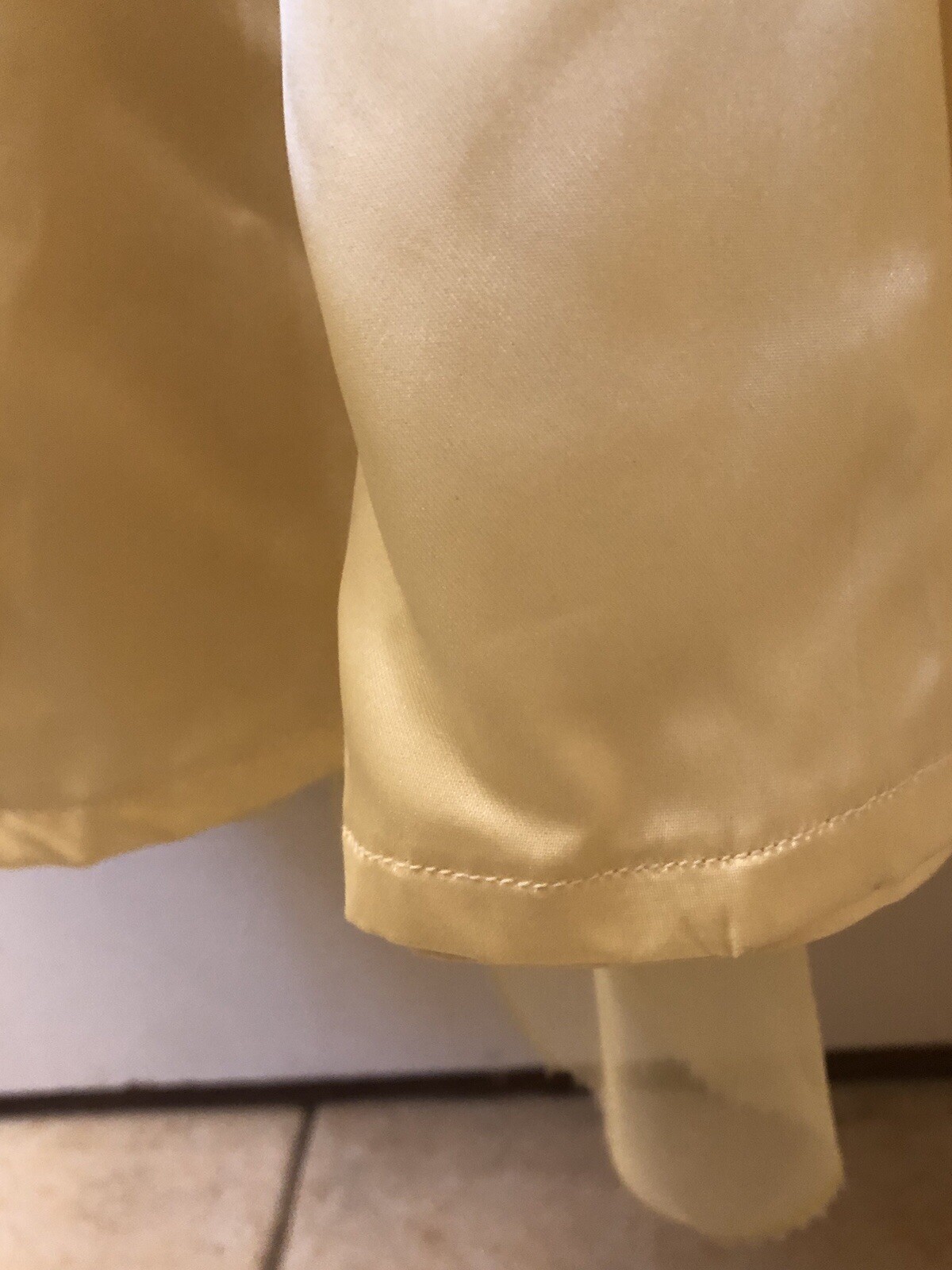 Vintage yellow handmade bridesmaid prom dress chiffon satin SEE description