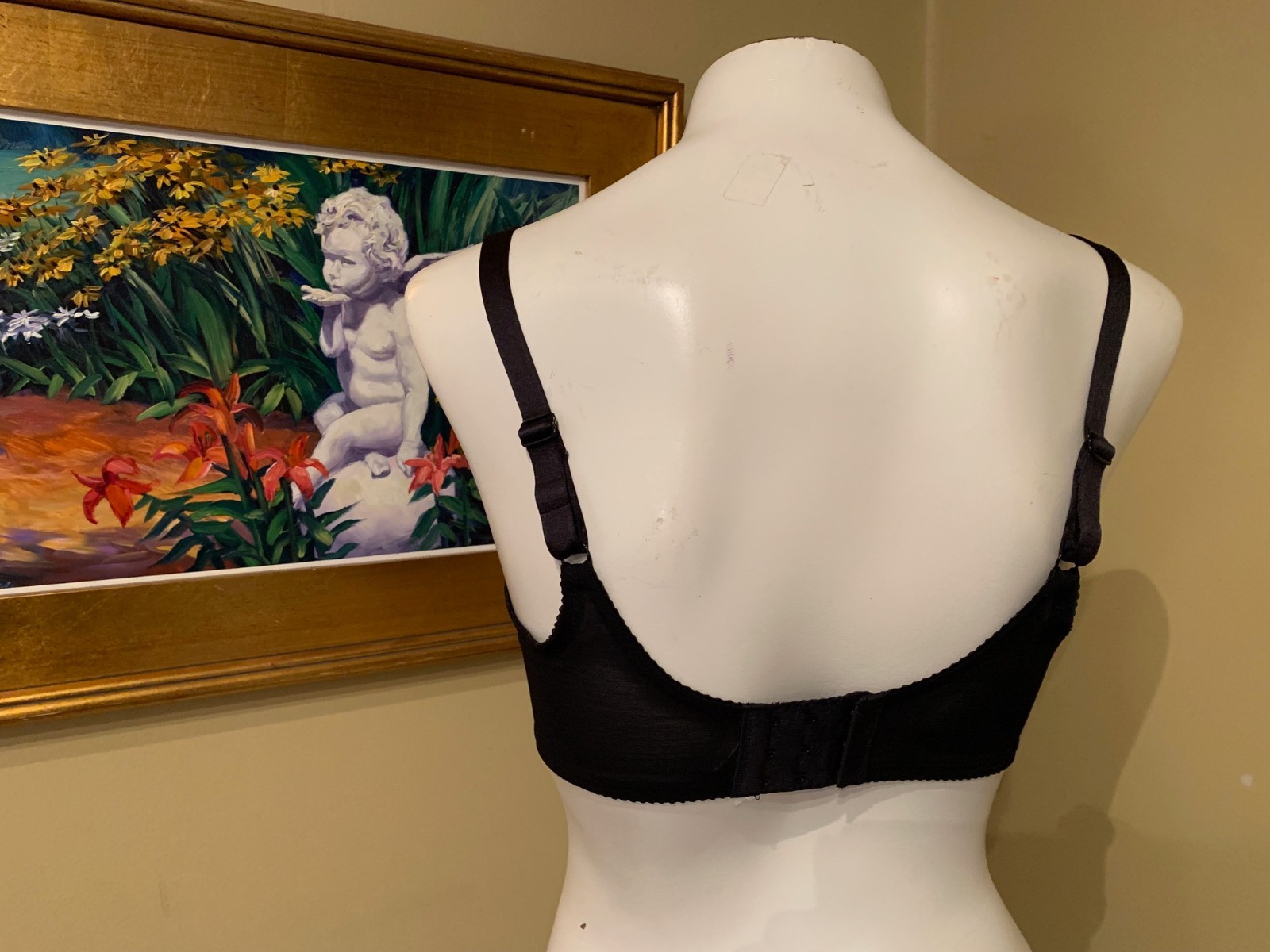 WACOAL 85199 ~ BLACK ~ ARABESQUE SEMI-SHEER UNDERWIRE BRA ~ SIZE 38DD