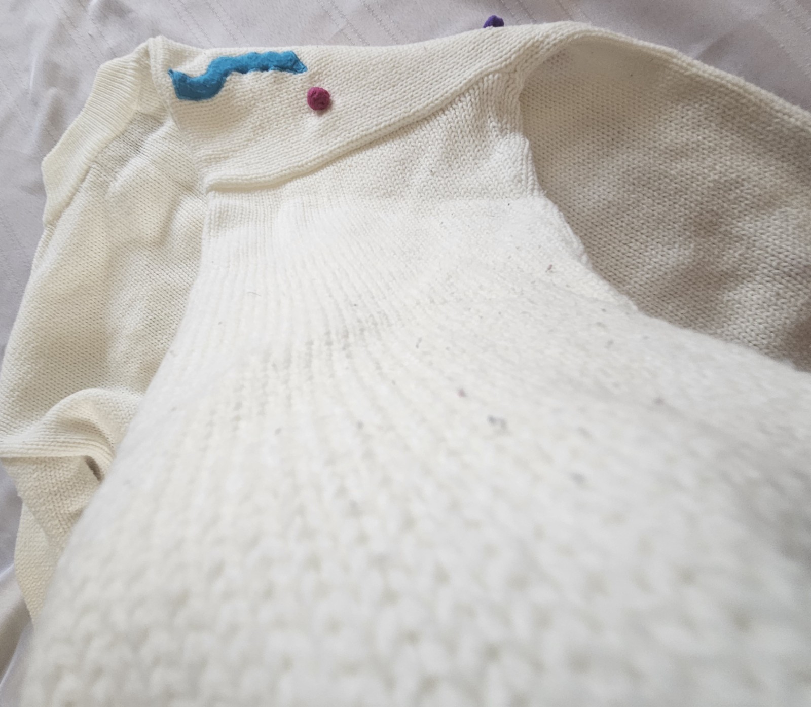 Vintage 1980s / 90s Women M Sweater 3D Gitano Moon and Stars See Description