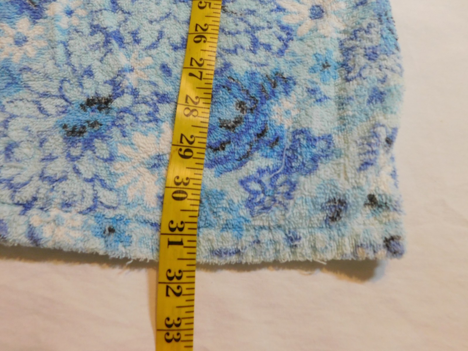 VTG TERRY CLOTH TOWEL DRESS 60&rsquo;s BEACH TOWEL COVER UP GROOVY HANDMADE sz S M