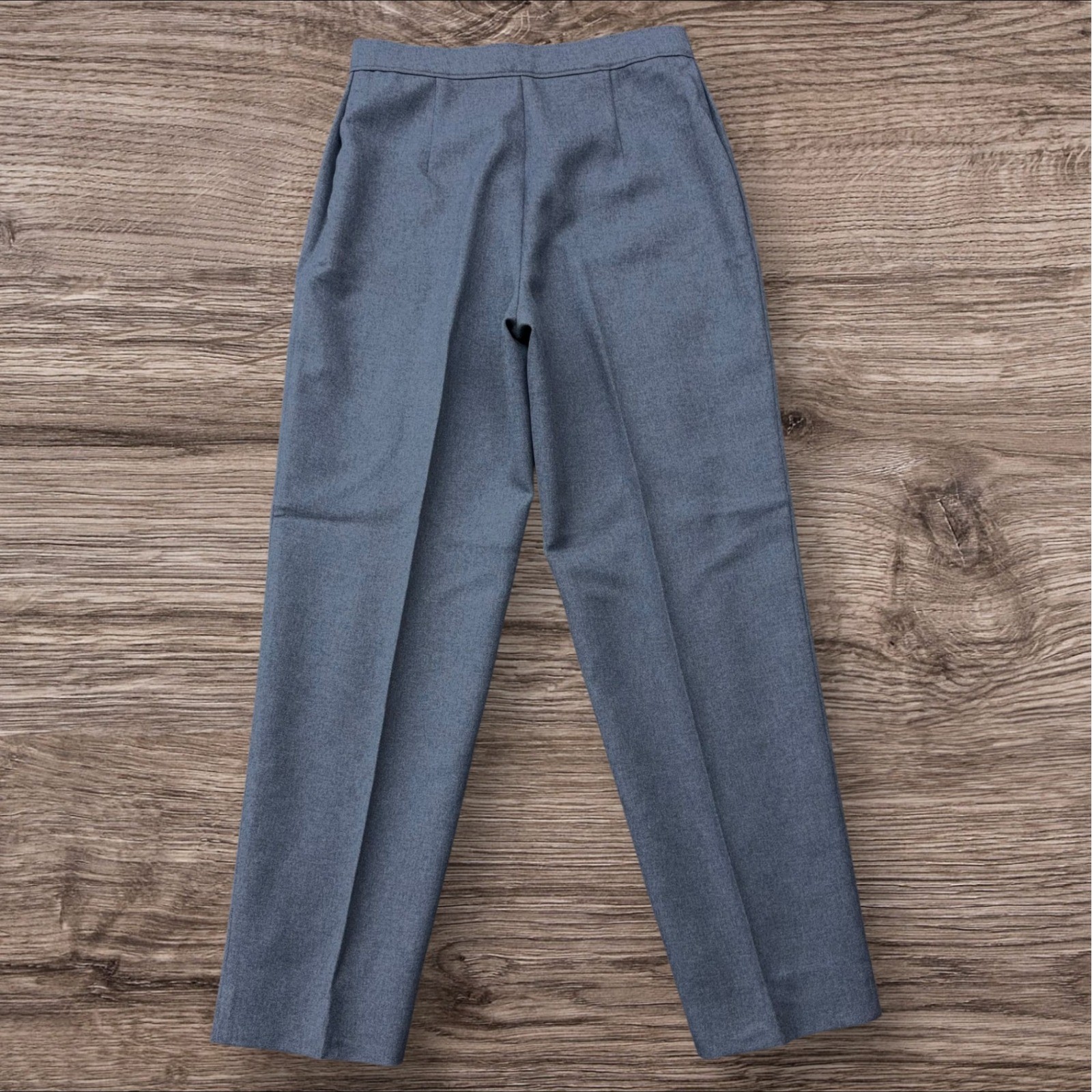 Vtg Levi&rsquo;s Bend Over Sta-Prest Gray Slacks Womens Size 12 (28×28) Made in USA
