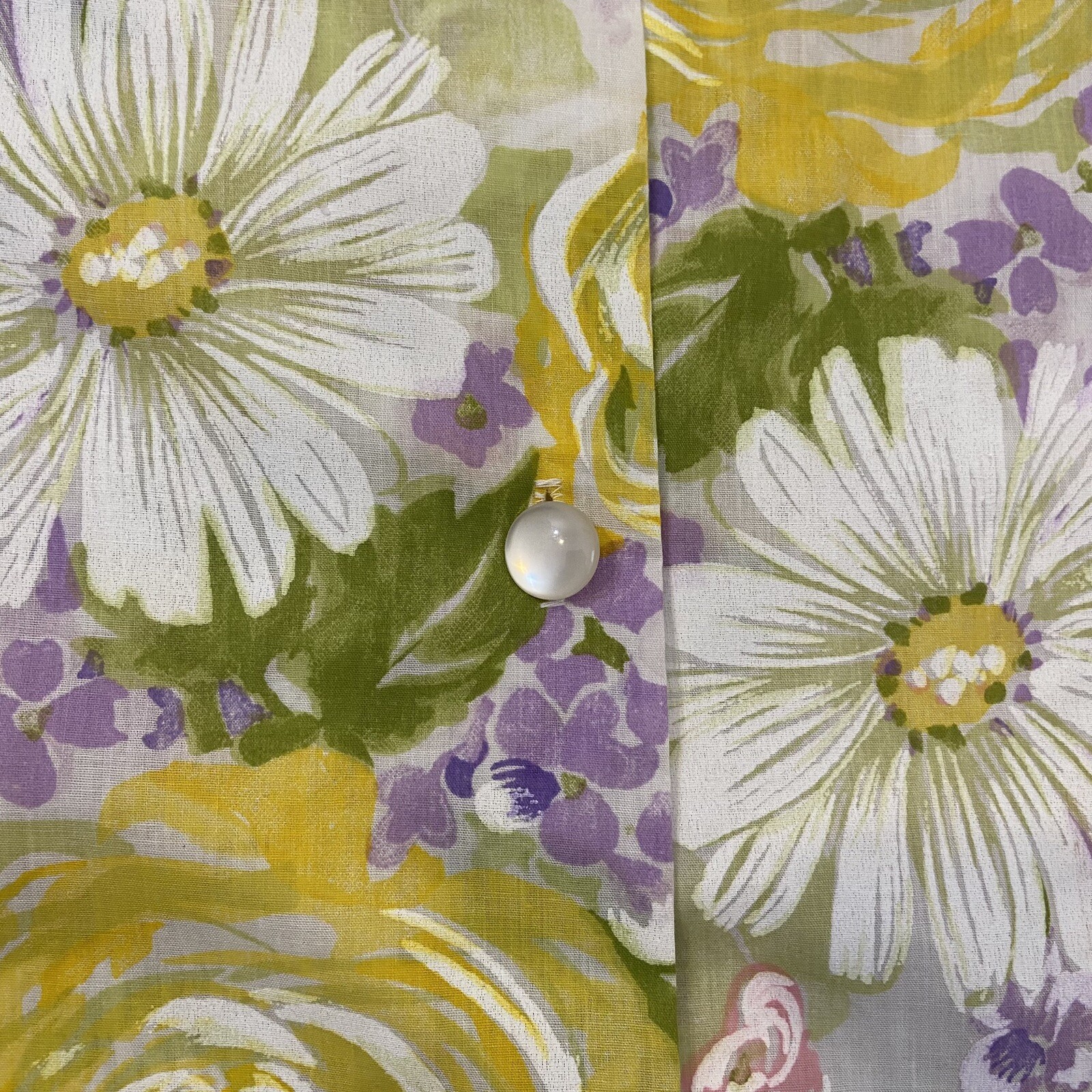 Vintage Allover Floral Print 60s 70s House Coat Women’s 38