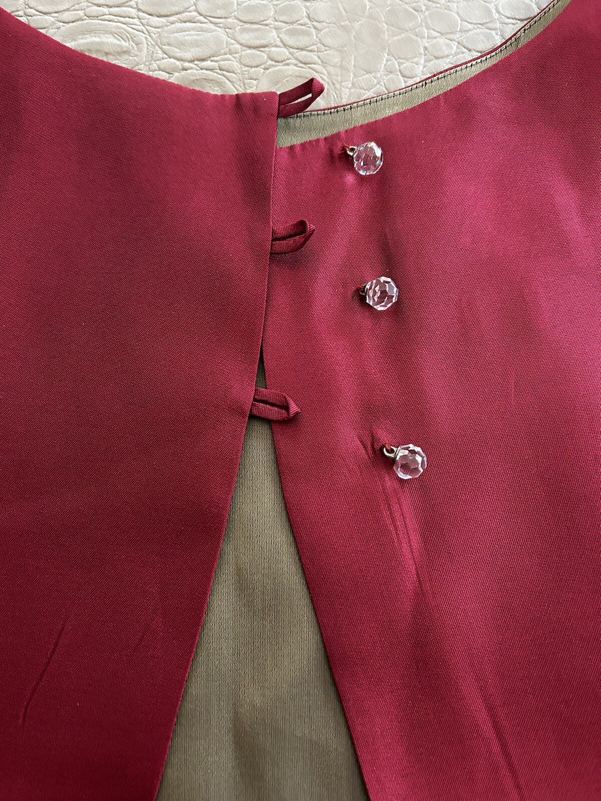 SYLVIA HEISEL Silk Open Vest Vintage