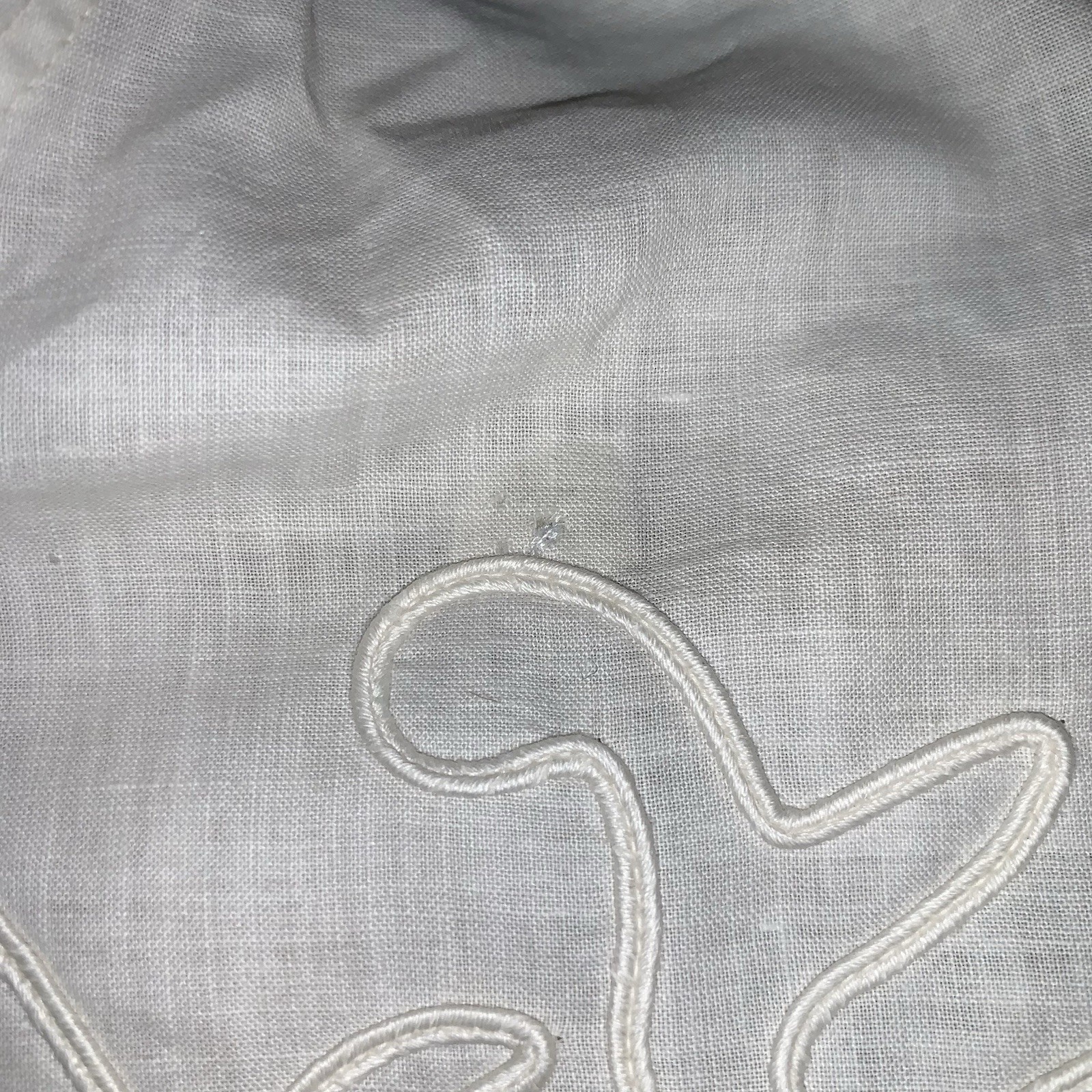 Unusual Find! Early 1900s Cotton Spring Summer Blouse With Piping Detail