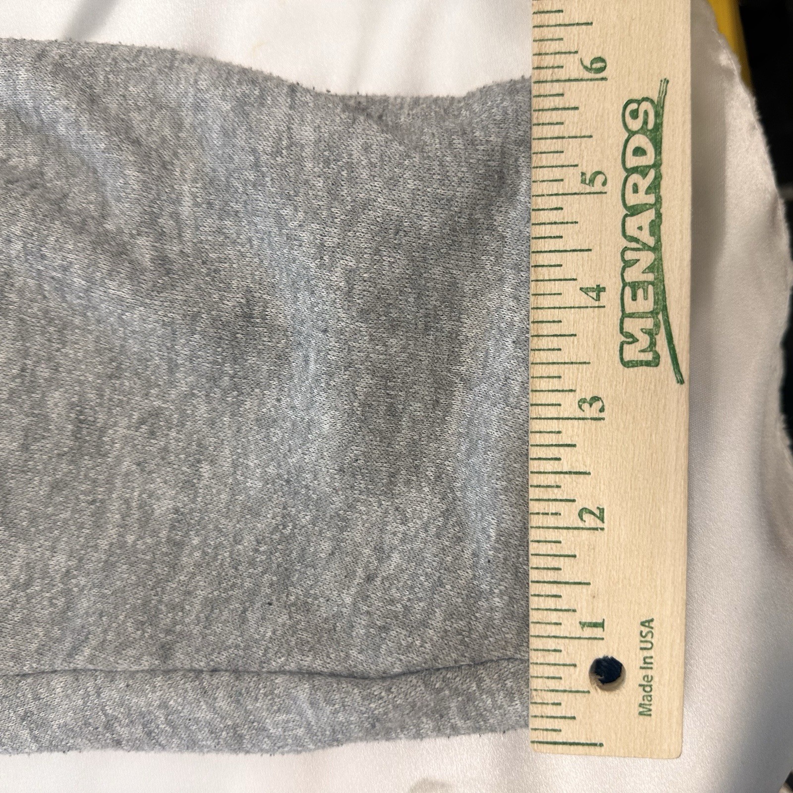 Vintage Reversible Denim Long Jacket With Grey Sweatshirt Interior Size 22 Wide