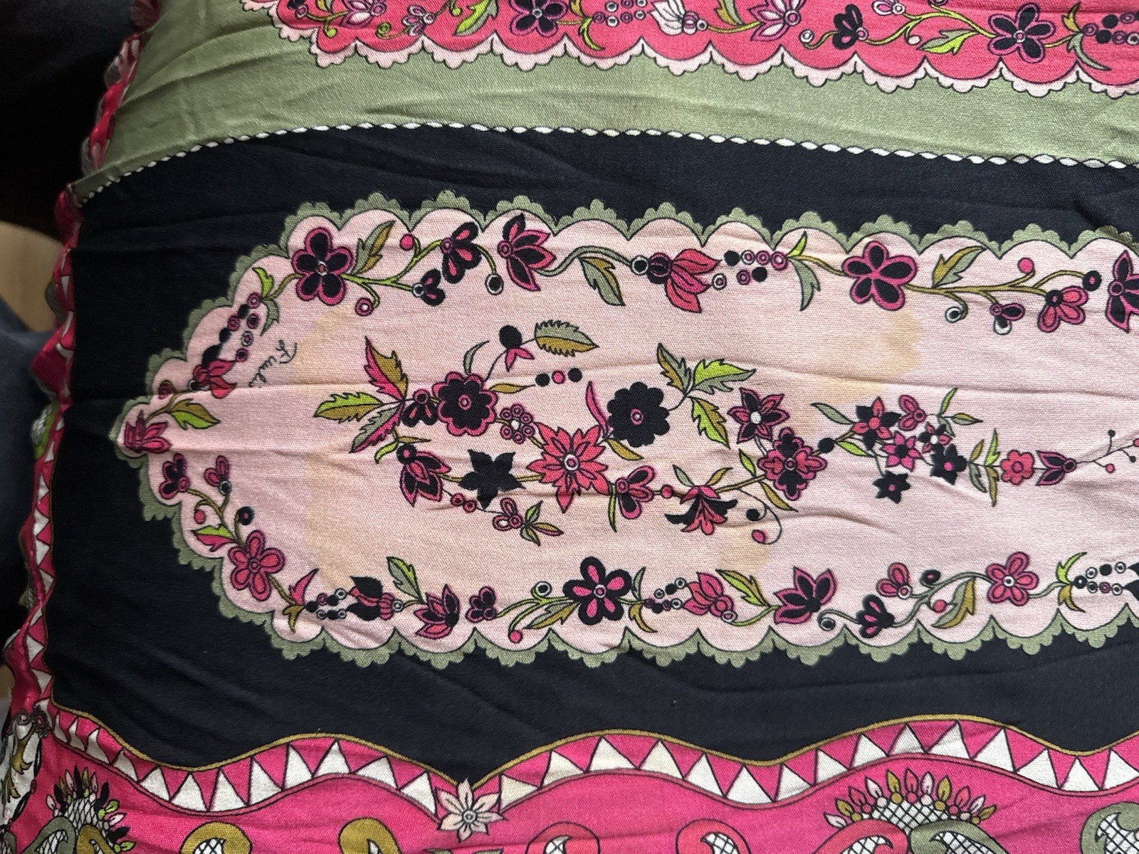 Vintage RARE 1960S EMILIO PUCCI Shirt And Skirt Set Size 6 (fits Size Small)