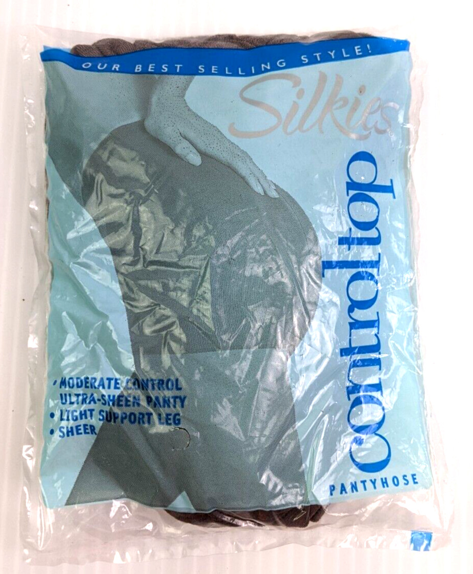 Vintage Silkies Control Top Pantyhose, Color- Taupe , 070305 Large 42-46