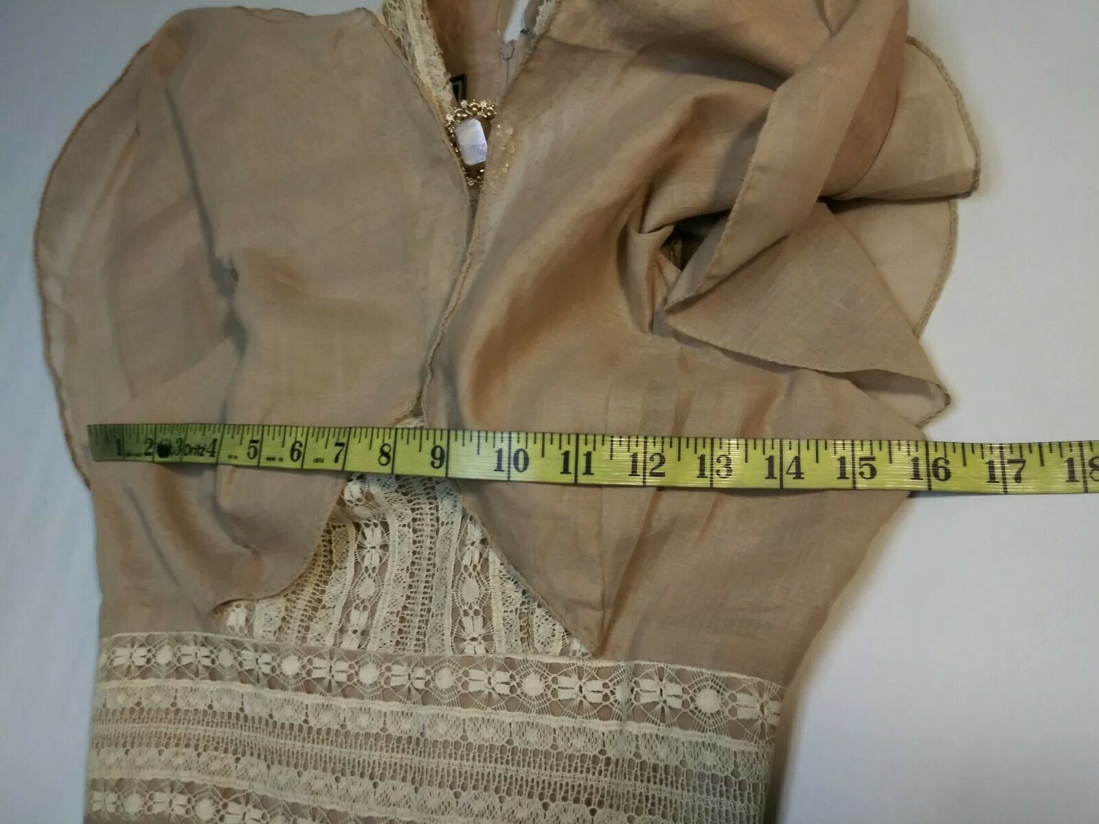 70s Victorian Style Dress xs Prairie Boho Hippie Butterfly Sleeves CALDERON