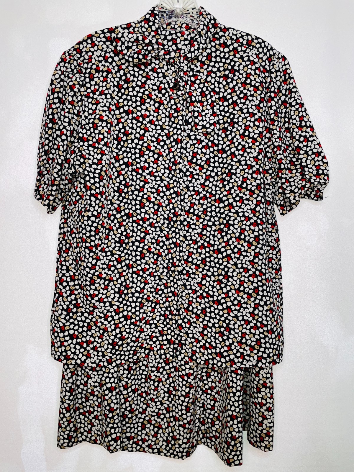 Koret Vintage Womens Medium Size 10-12 Two Piece Skirt Set Short Sleeve Vintage