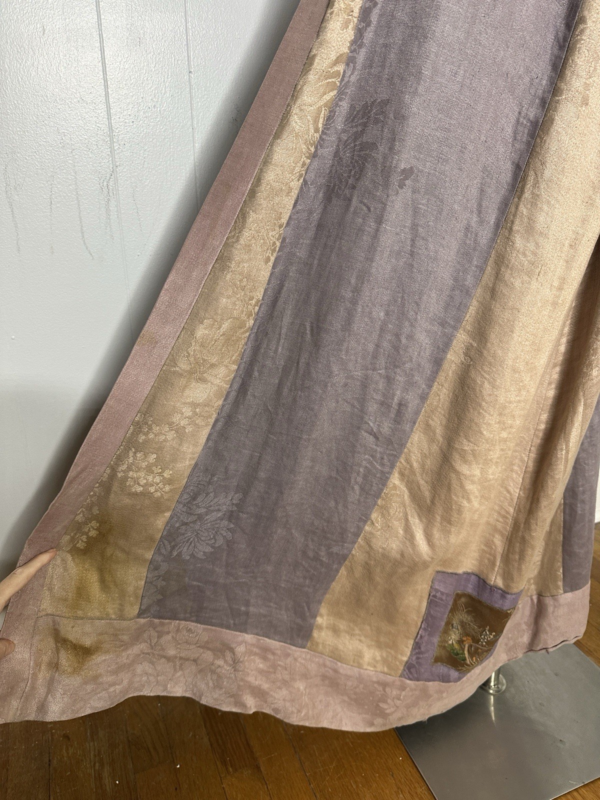 Vintage Antique Material 80s Made Romantic Art To Wear Duster