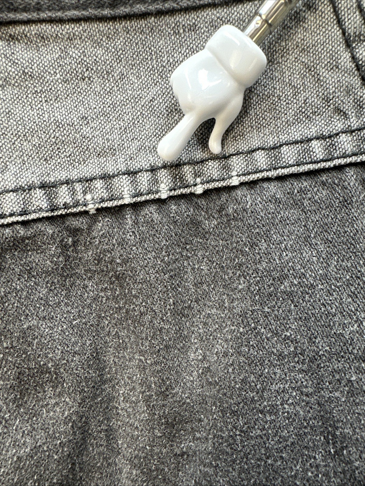RARE VTG Gitano High Waist 2 Tone Black Gray Denim Jeans Sz 8 Pleated Taper 80&rsquo;s