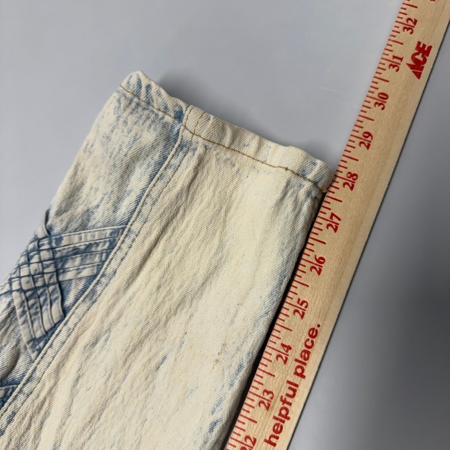 Anti-Basic Daily Jeans Vintage Acid Wash High Waist Lattice Side Detail 17/18