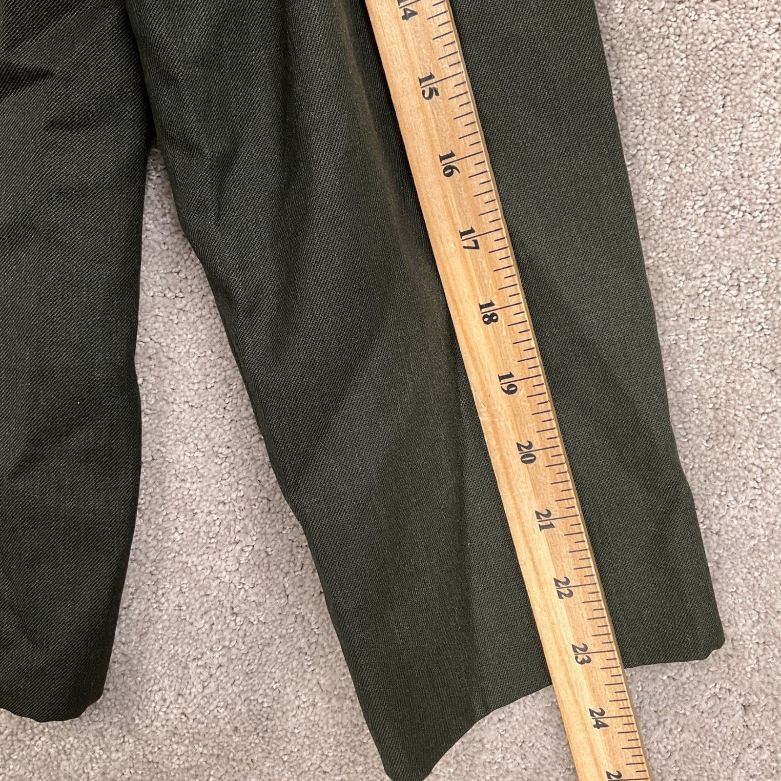 Pendleton Pantsuit Womens 18W Green Corporate Minimalist Preppy Wool USA VTG