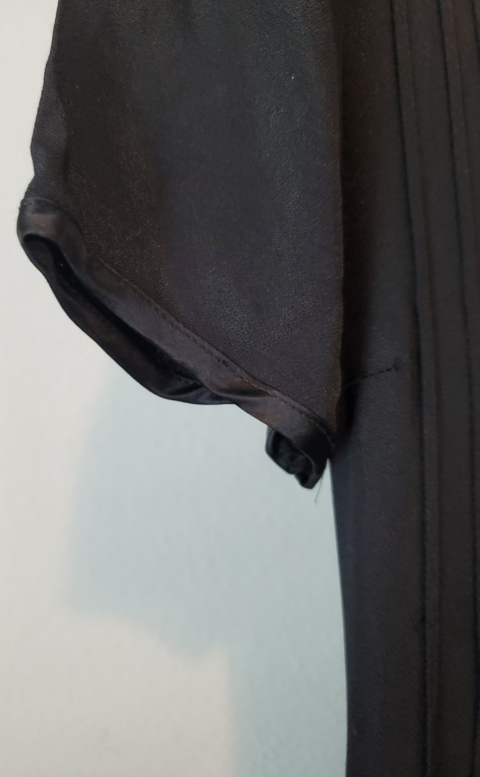 Vintage Jeffrey & Dara Petite Black Pleated Dress Shoulder Pads USA 6