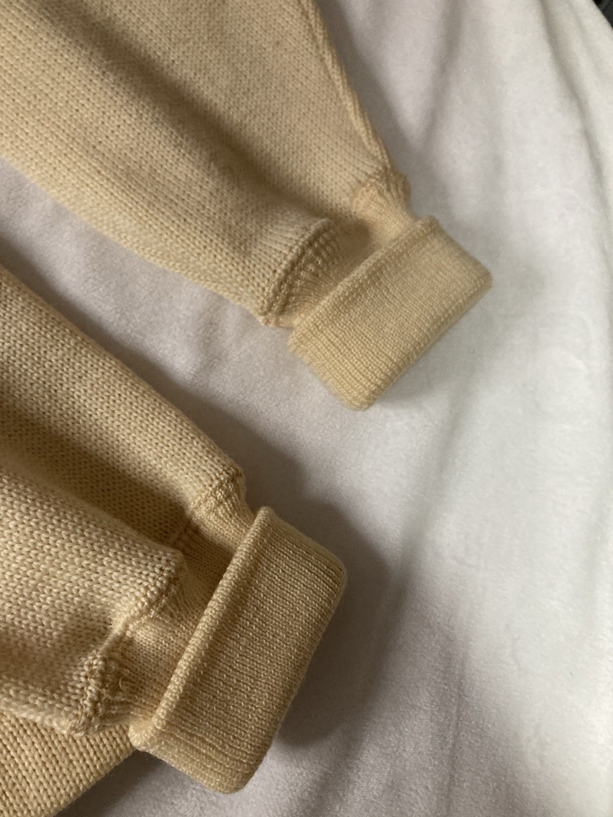 Vintage Mitchells Varsity Cardigan Sweater Women&rsquo;s Cream 60s