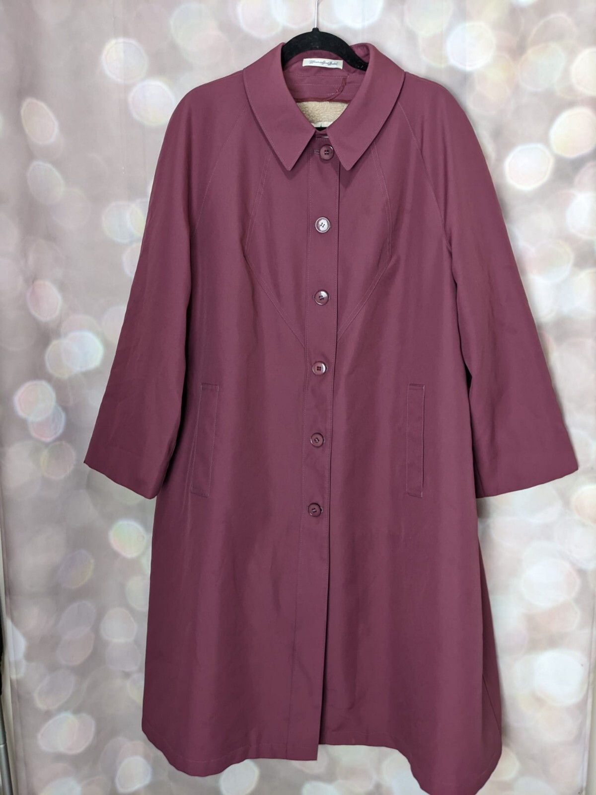 Misty Harbor Women&rsquo;s Vintage Burgundy W A Pink Undertone Trench Coat W Liner 20P