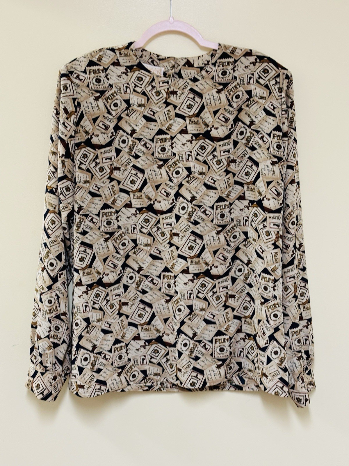 Pendleton Sophisticates Made in USA Vintage 80’s Sz 14 Tall Blouse Button Back