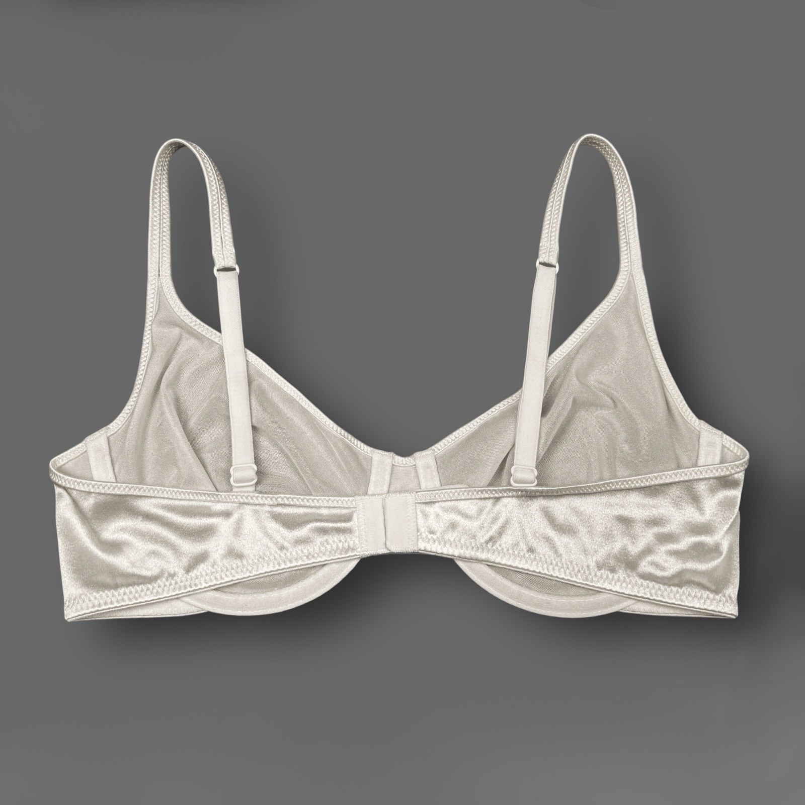 Second Skin Satin Bra Unlined Ivory 38DD