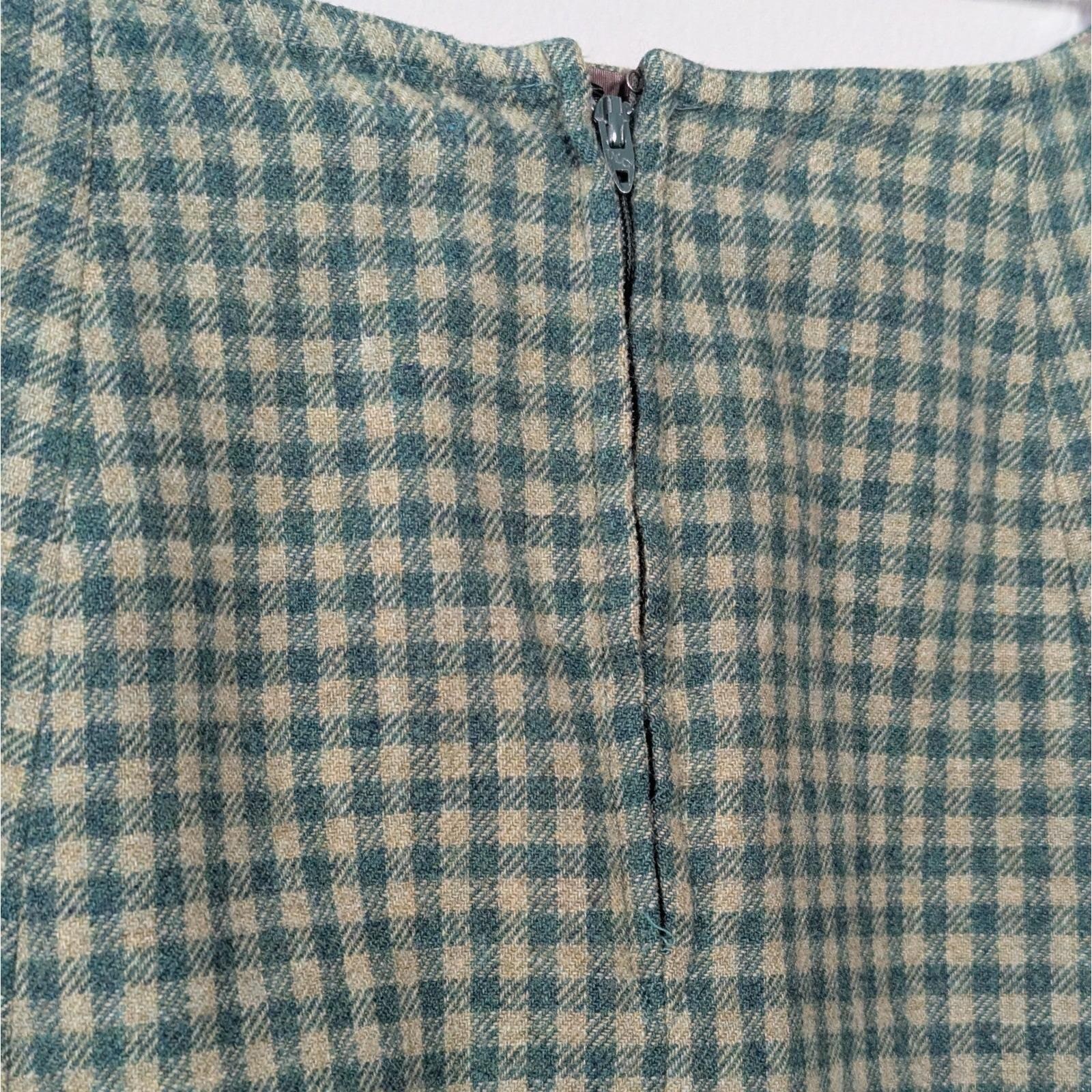 Vintage Pendleton Wool Skirt Grandma Librarian Lined 25&Prime; Waist Twee Rockabilly