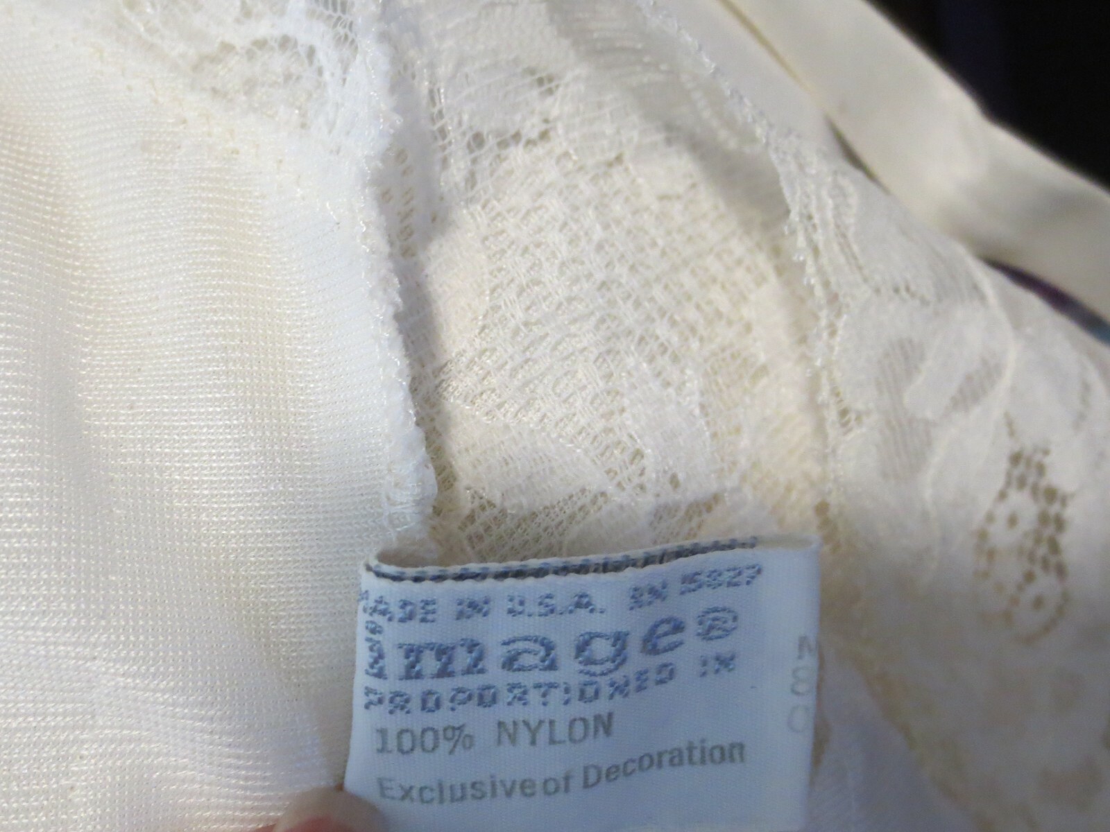 GOSSARD ARTEMIS IMAGE IVORY proportioned fit lingerie full slip 36 B MINT RARE