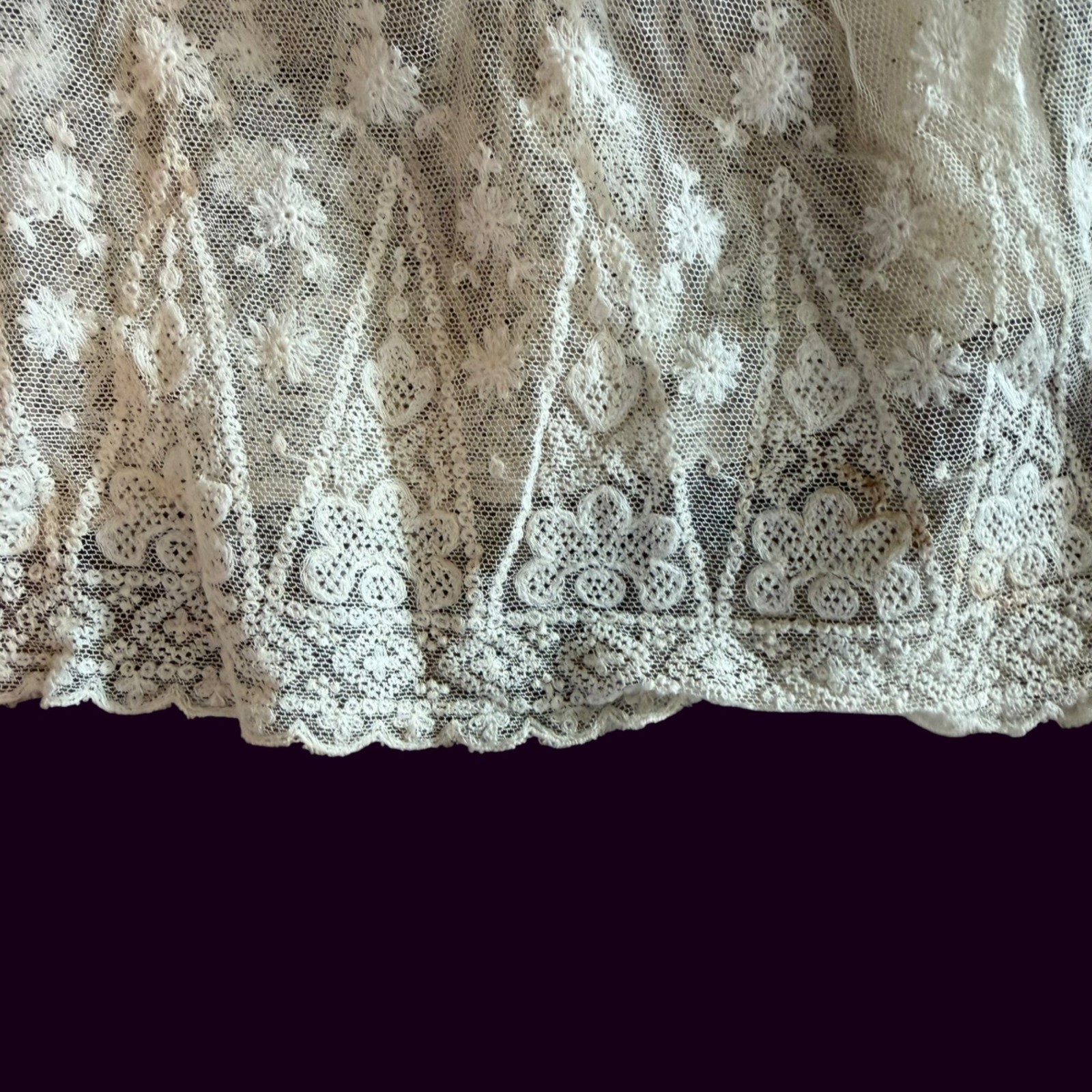 Antique Victorian Edwardian Ethereal Pastel Bohemian Ornate Bed Jacket S