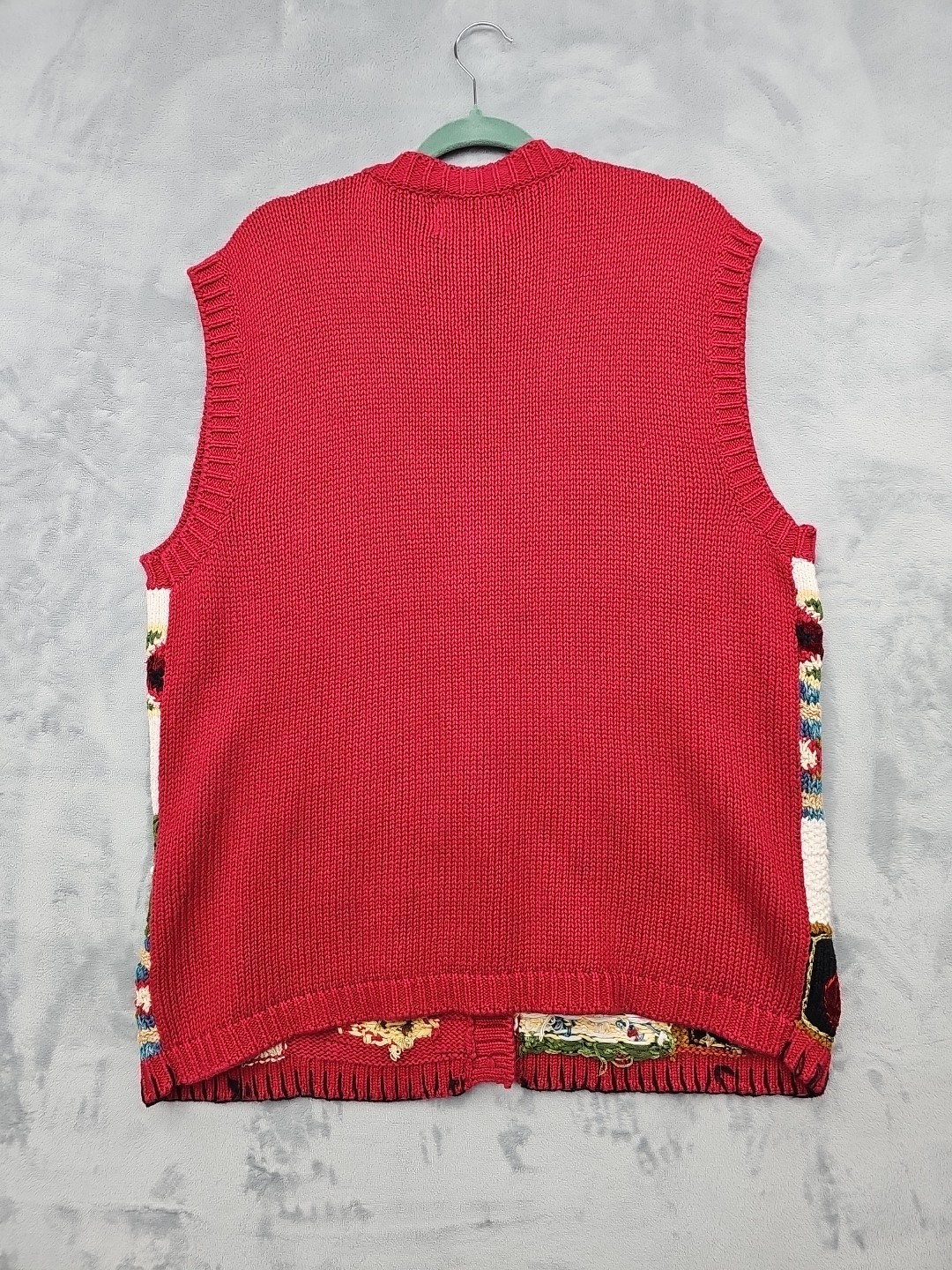 Tiara International Knit Vest School Teacher ABC Theme Plus Size 26/28 Vintage