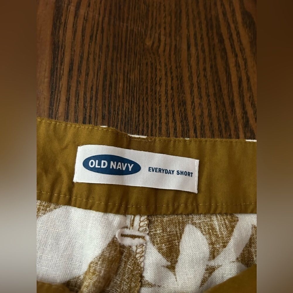 Old Navy Everyday Short Linen Blend Tropical Botanical Print Shorts 20 plus NWT