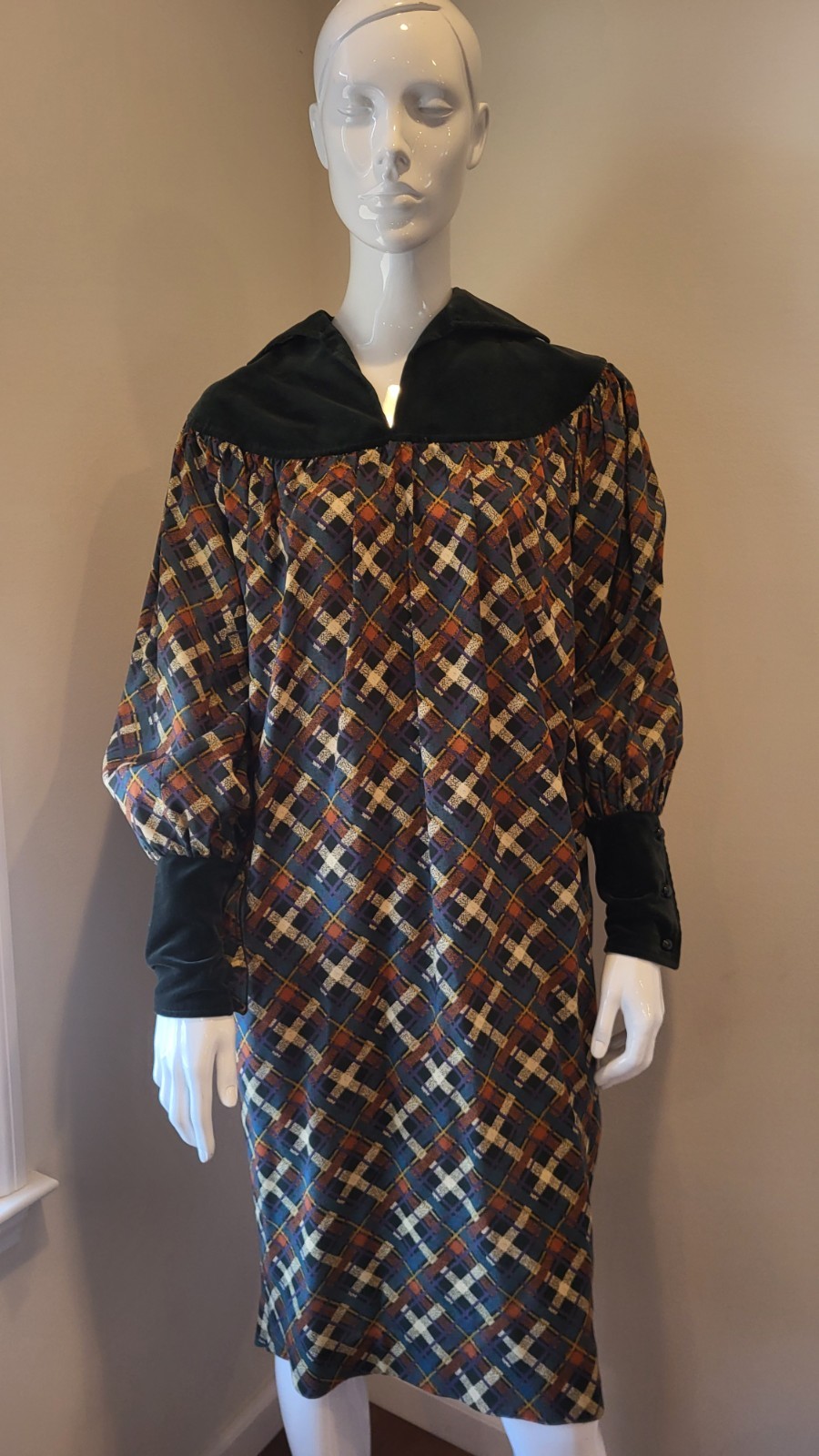 RARE Yves Saint Laurent Rive Gauche 80s Dress (Runway Photo)