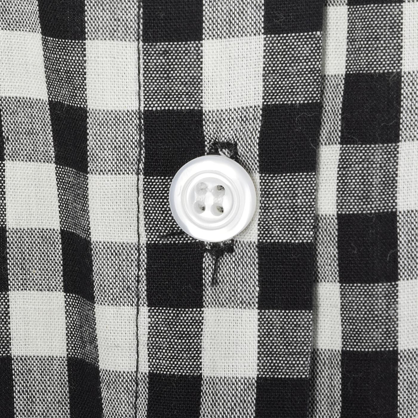 Comme des Garcons Black White Gingham Checker Oxford Shirt Cotton Button Down