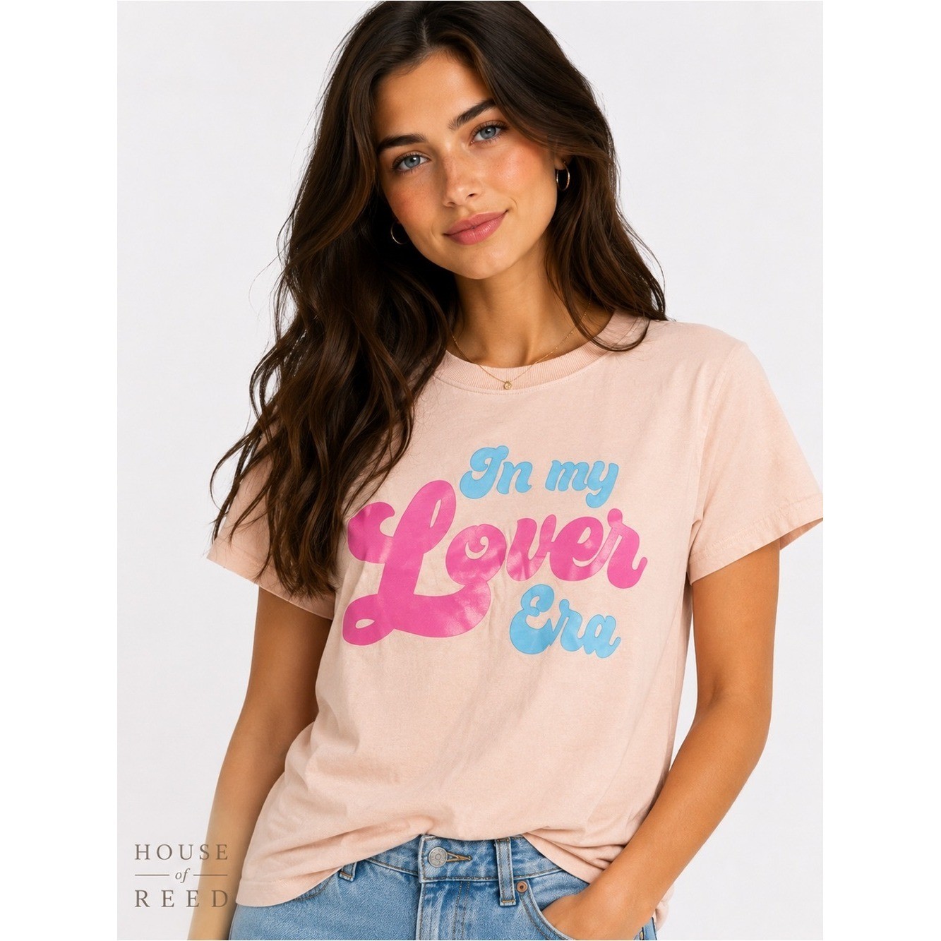 Comfort Colors « In My Lover Era » Graphic Tee Pink Retro Valentine Shirt Size S