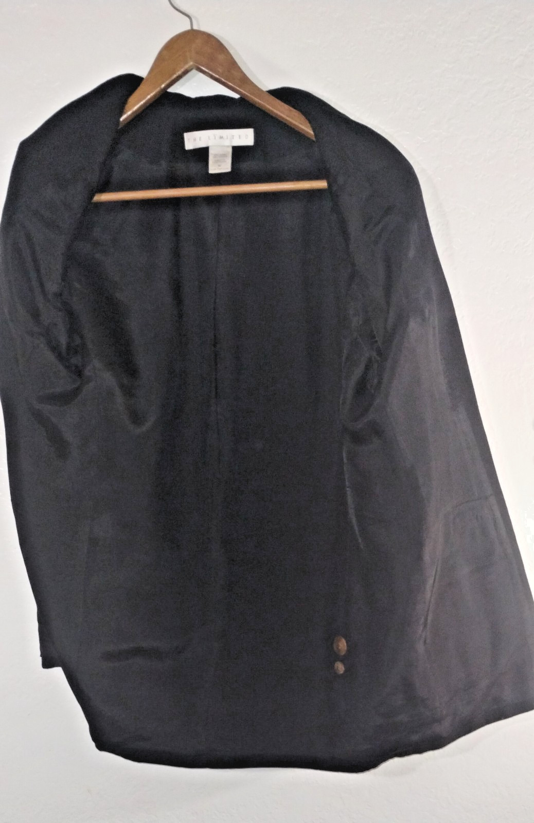 Vintage Womans black jacket the limited size medium 55% Linen 45% rayon