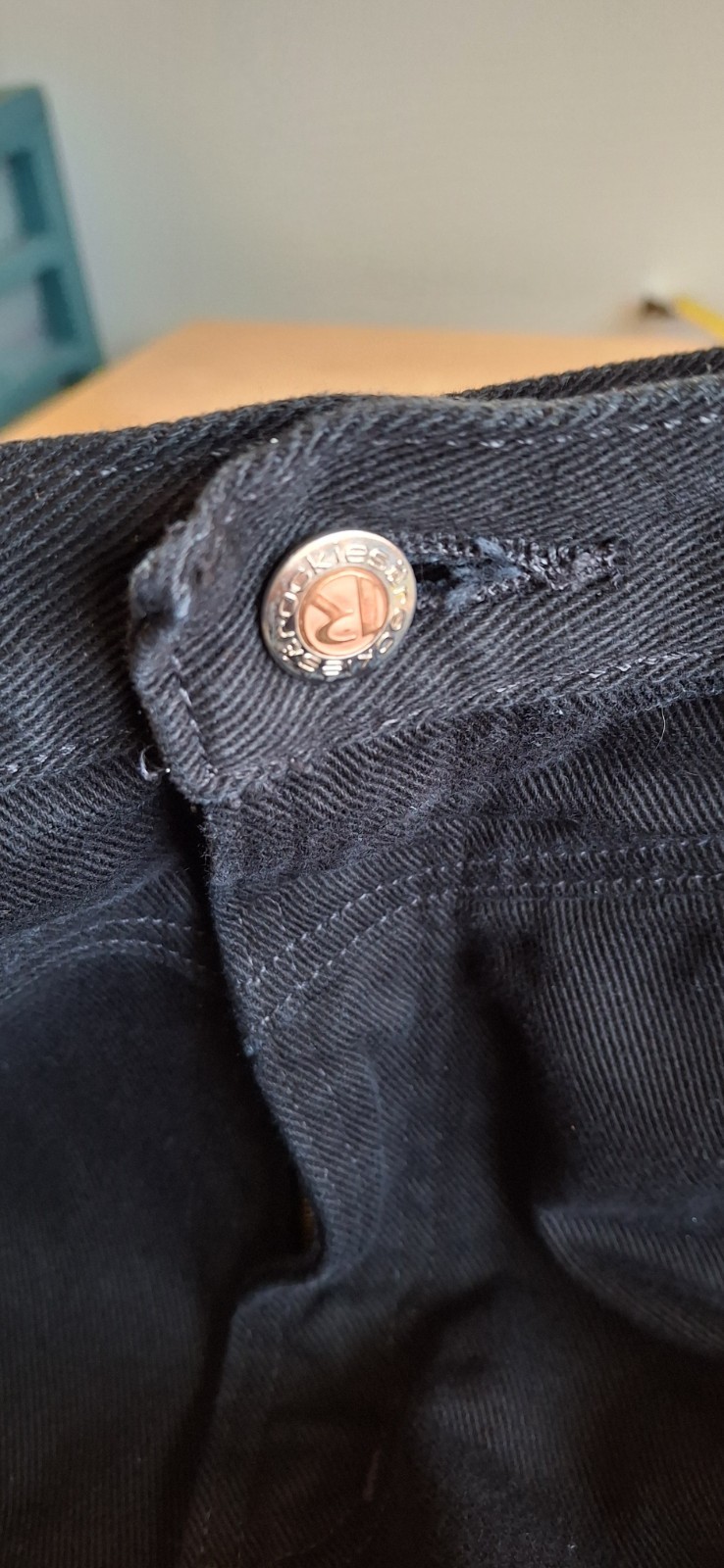 Vintage Rocky Mountain Jeans Women 33/15 Black High Rise Bareback Western Riding