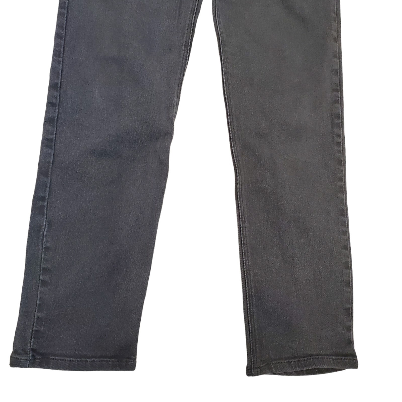 90s Gray Jeans High Waisted Gray Straight Leg Stretch Sz 6 x 29.5 Grunge