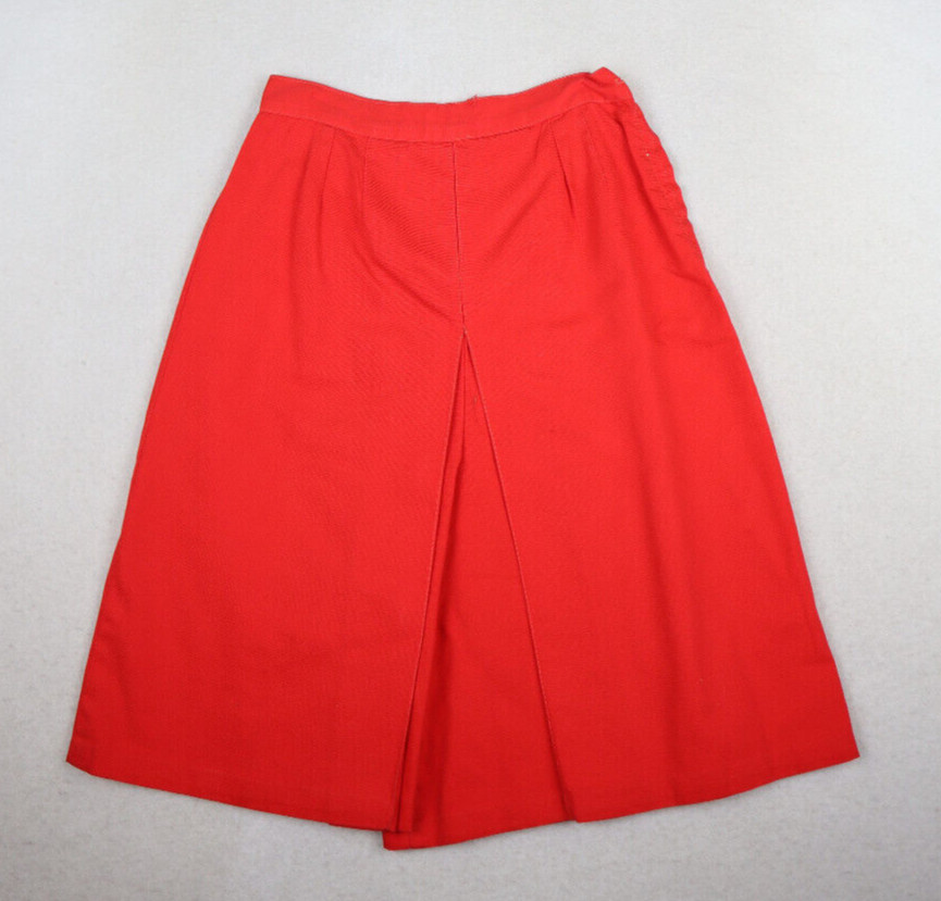 Vintage 70s Women&rsquo;s Culotte Gaucho Shorts Red SIZE 2XS – XS