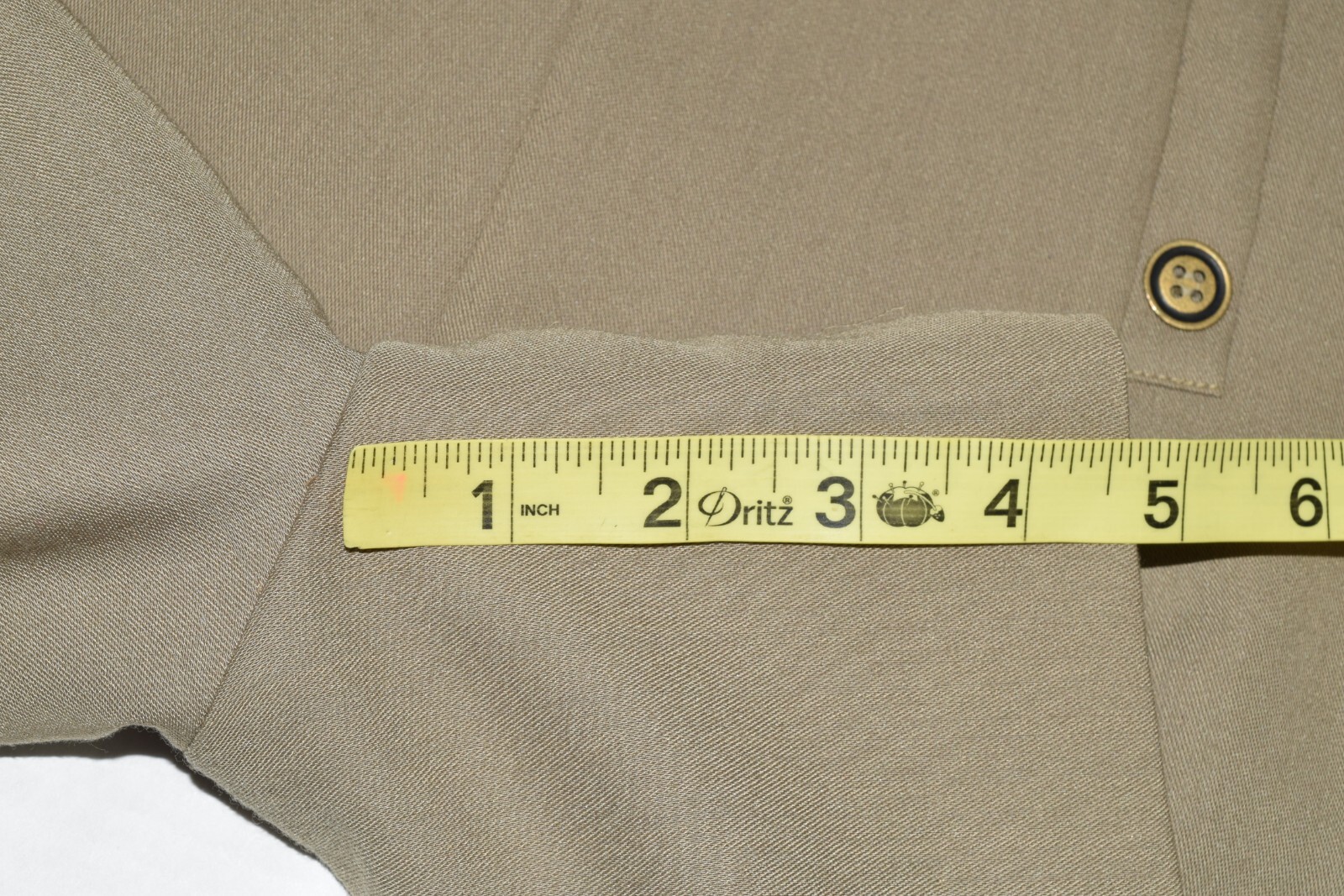 Vintage Bebe Jacket Shorts Set Size 2 80s Military Drab Bronze Buttons Made USA