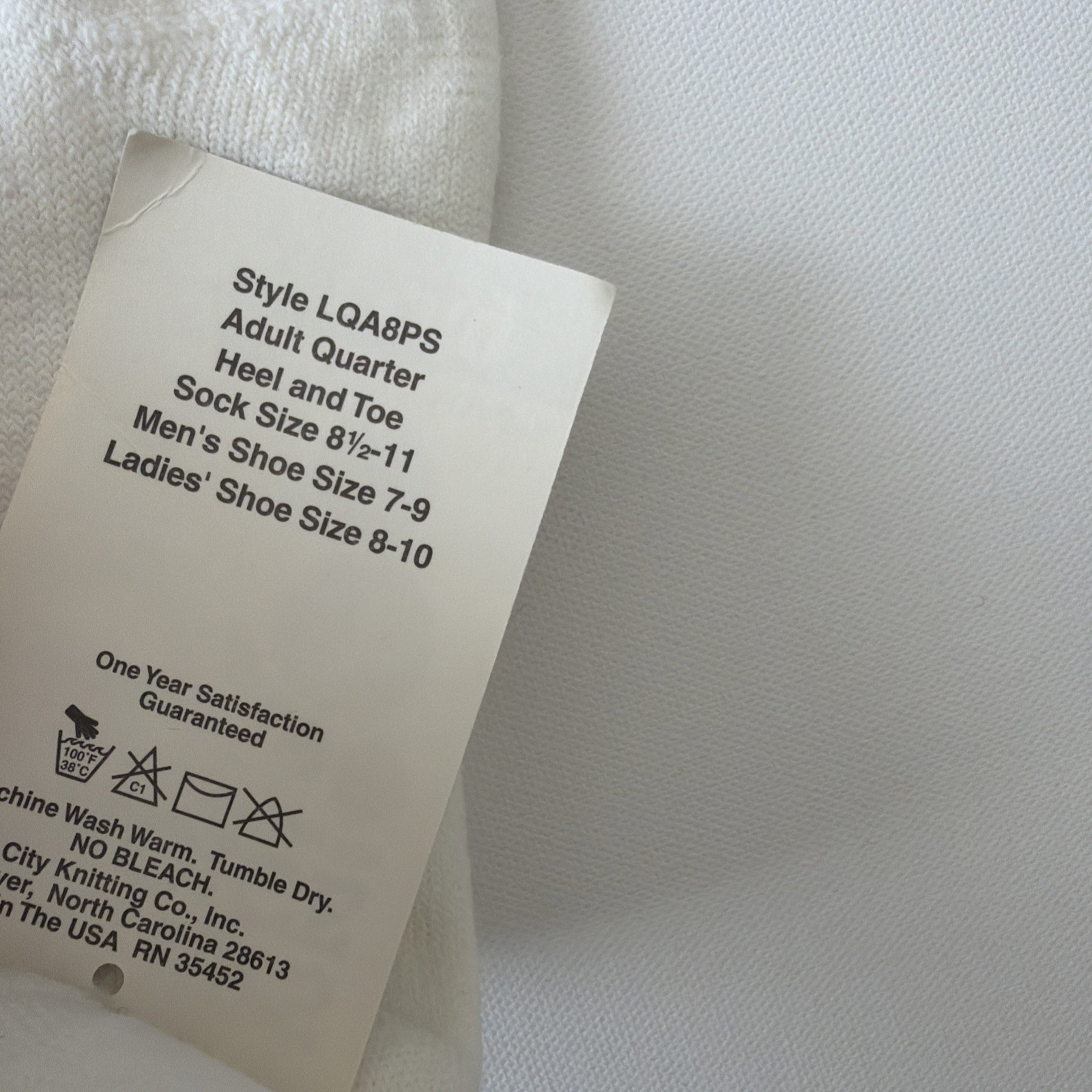 VTG Socks Cheerleading NOS Acrylic Nylon 8.5-11 White Green 90s USA TCK