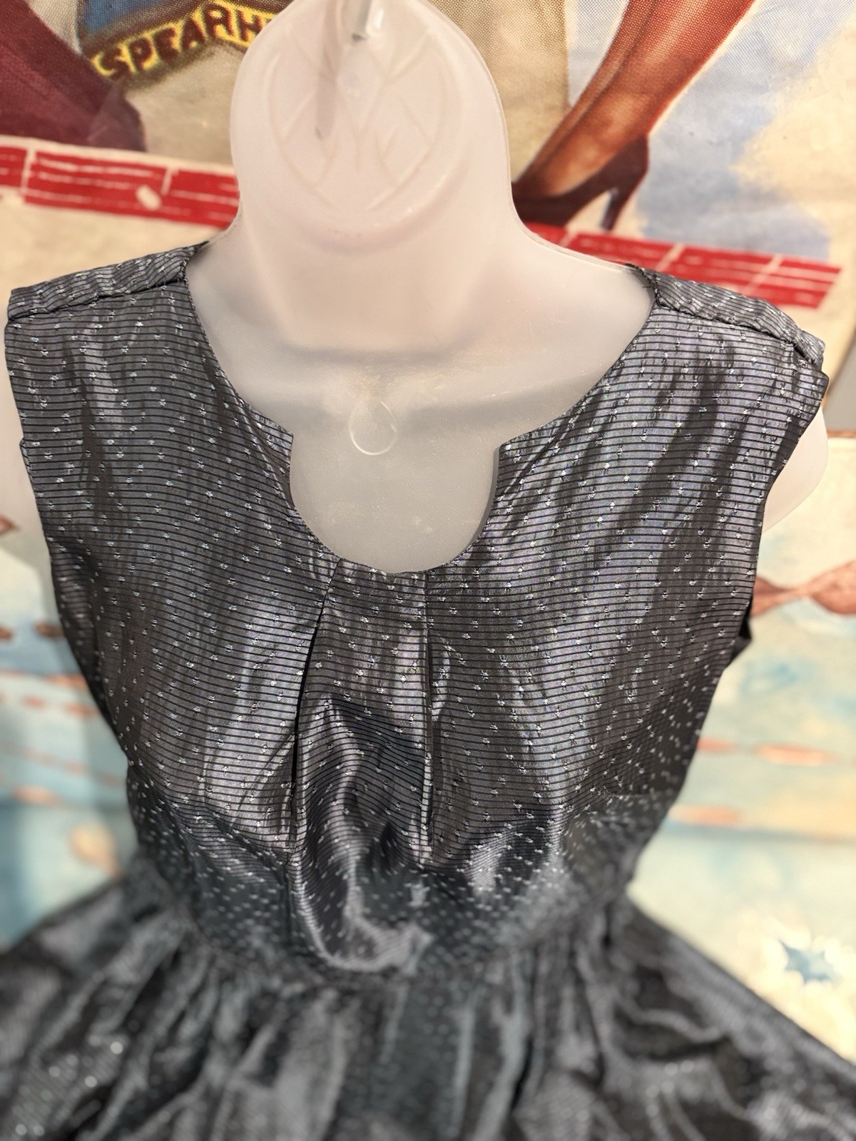 1950s Handmade Taffeta Gown and Matching Bolero Jacket SM