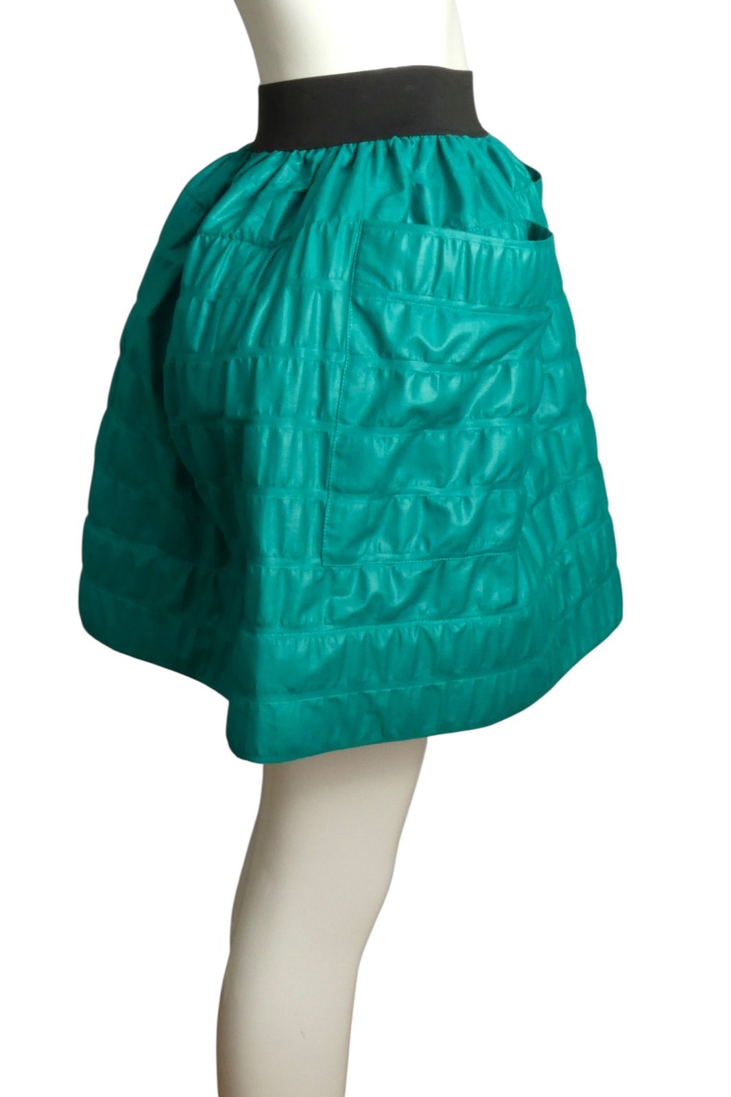 PIERRE CARDIN- 1996 Teal Seersucker Skirt SIze 6
