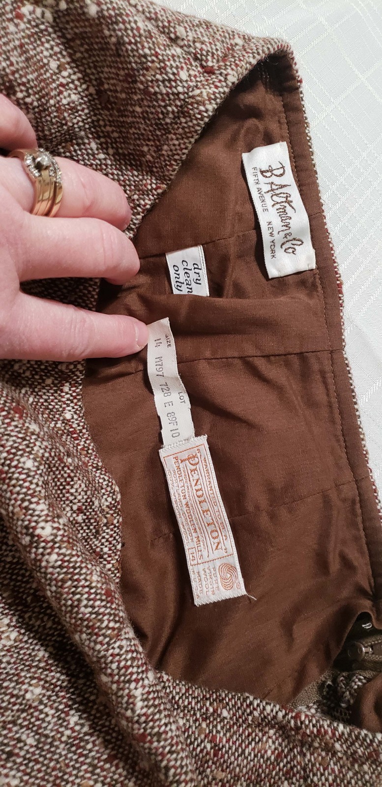 Vintage Pendleton Pant Suit Size 14 pants/jacket – rust color