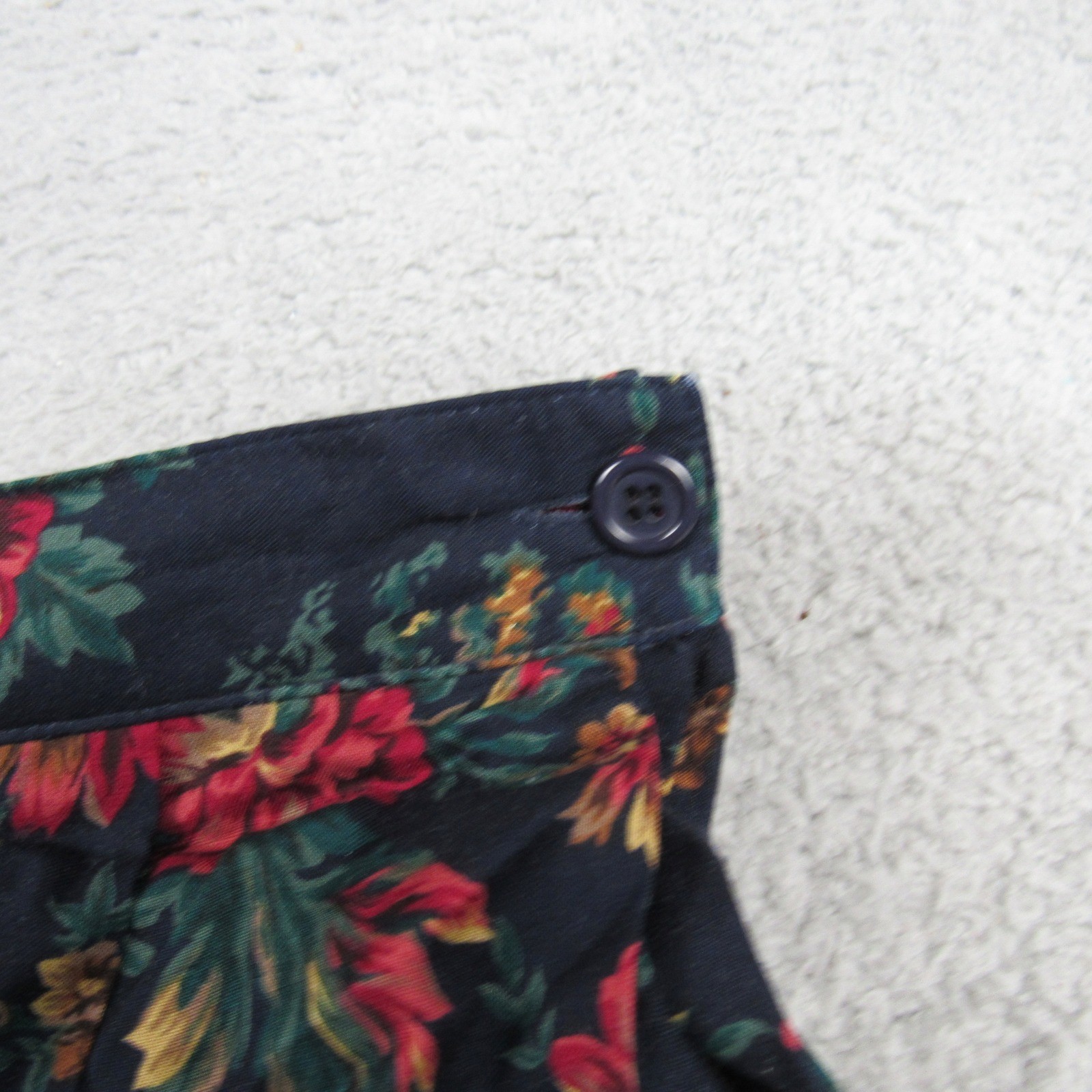 Koret Vintage Navy Floral Cottagecore Rayon Challis Midi Skirt Size 18 125L865A
