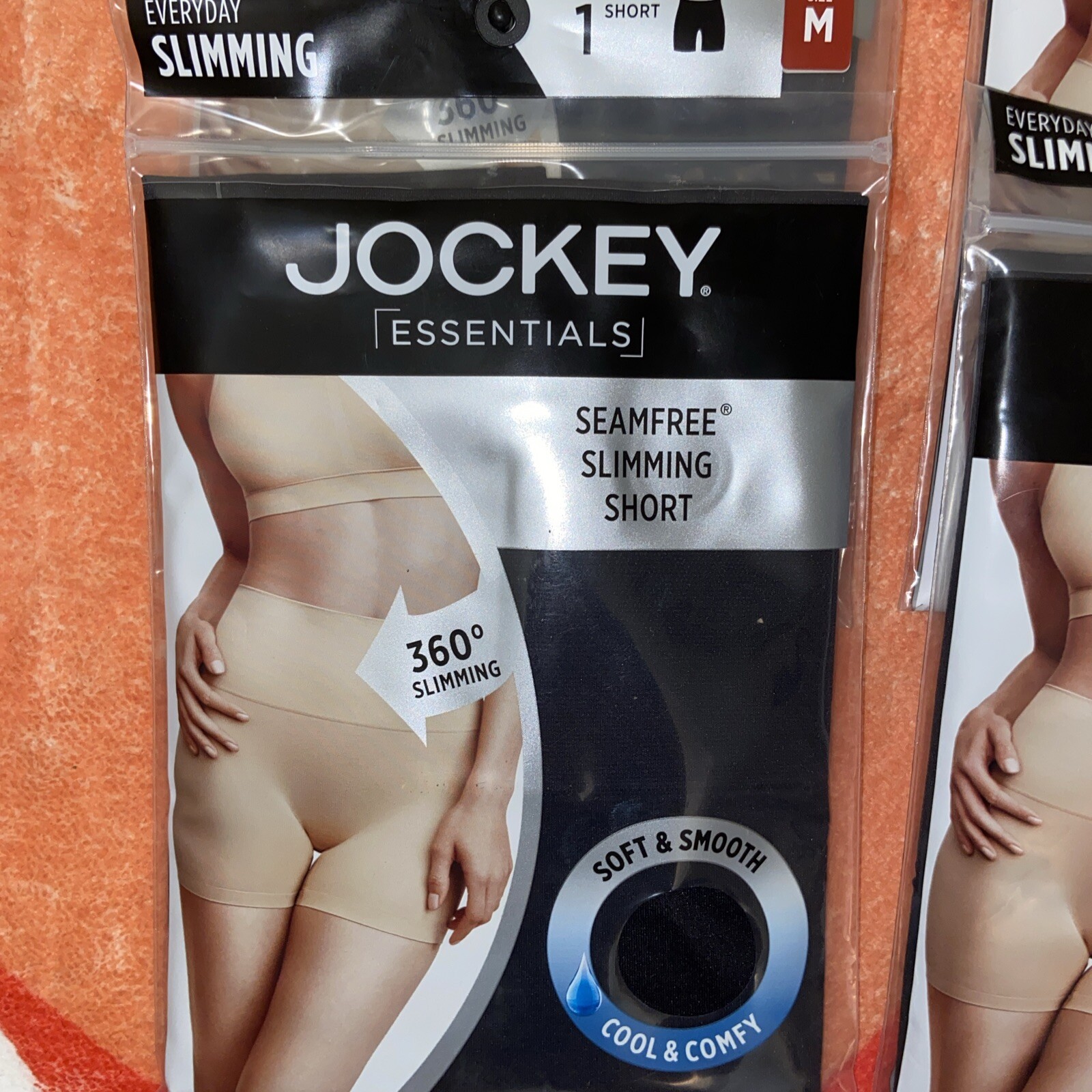 NIP! Black JOCKEY Everyday Slimming HIGH WAIST Boyshort PANTIES ~ S / M / XL