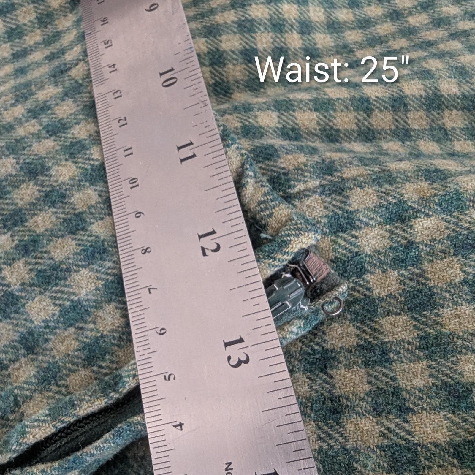 Vintage Pendleton Wool Skirt Grandma Librarian Lined 25&Prime; Waist Twee Rockabilly
