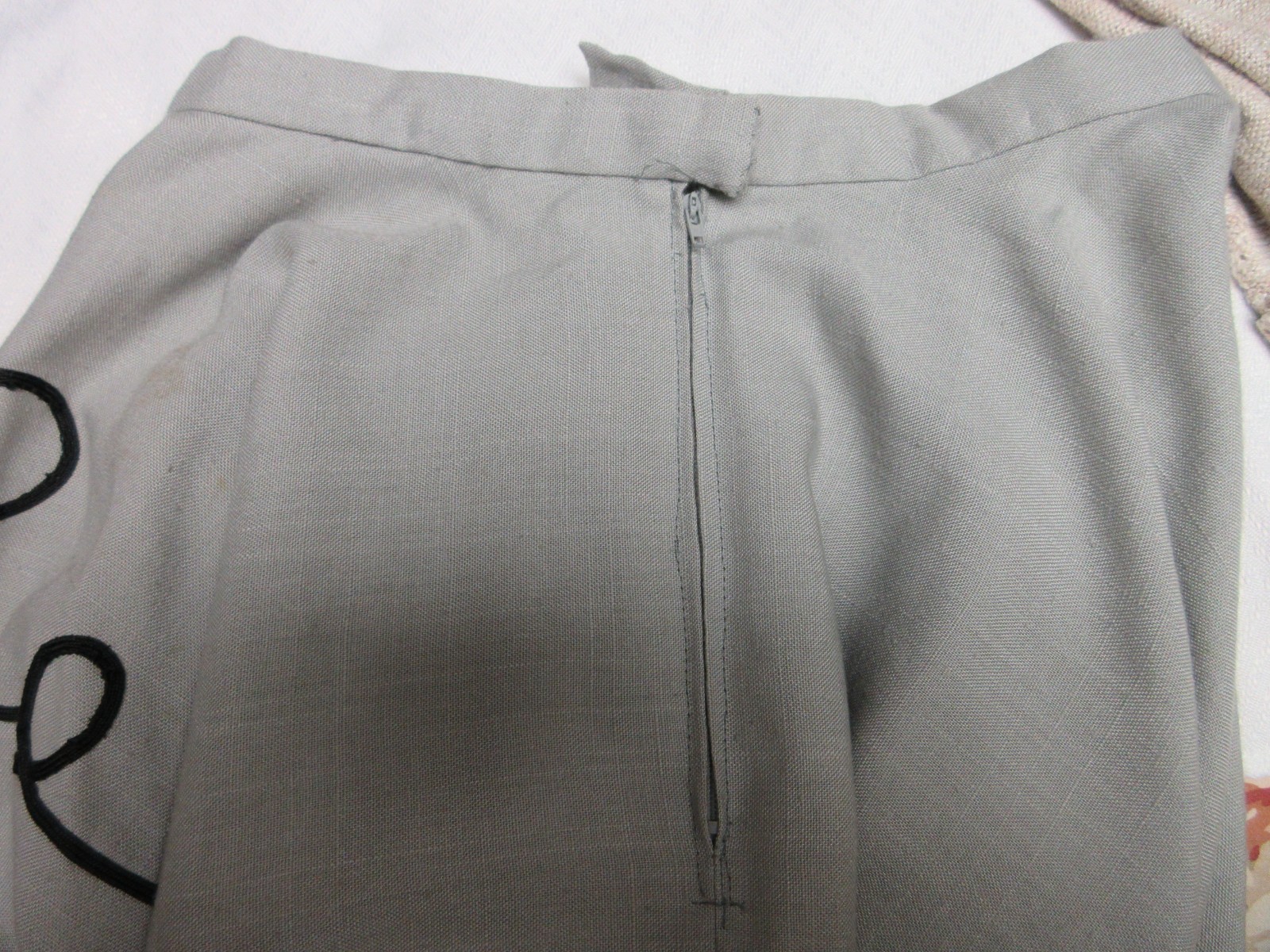 Vintage Light Grey 70s does 50s Poodle Skirt