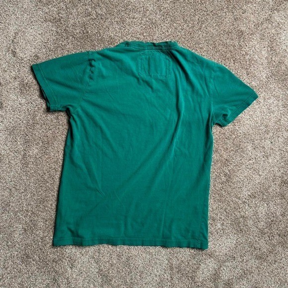 GREEN AMERICAN EAGLE « VINTAGE FIT » PATCHWORK TEE